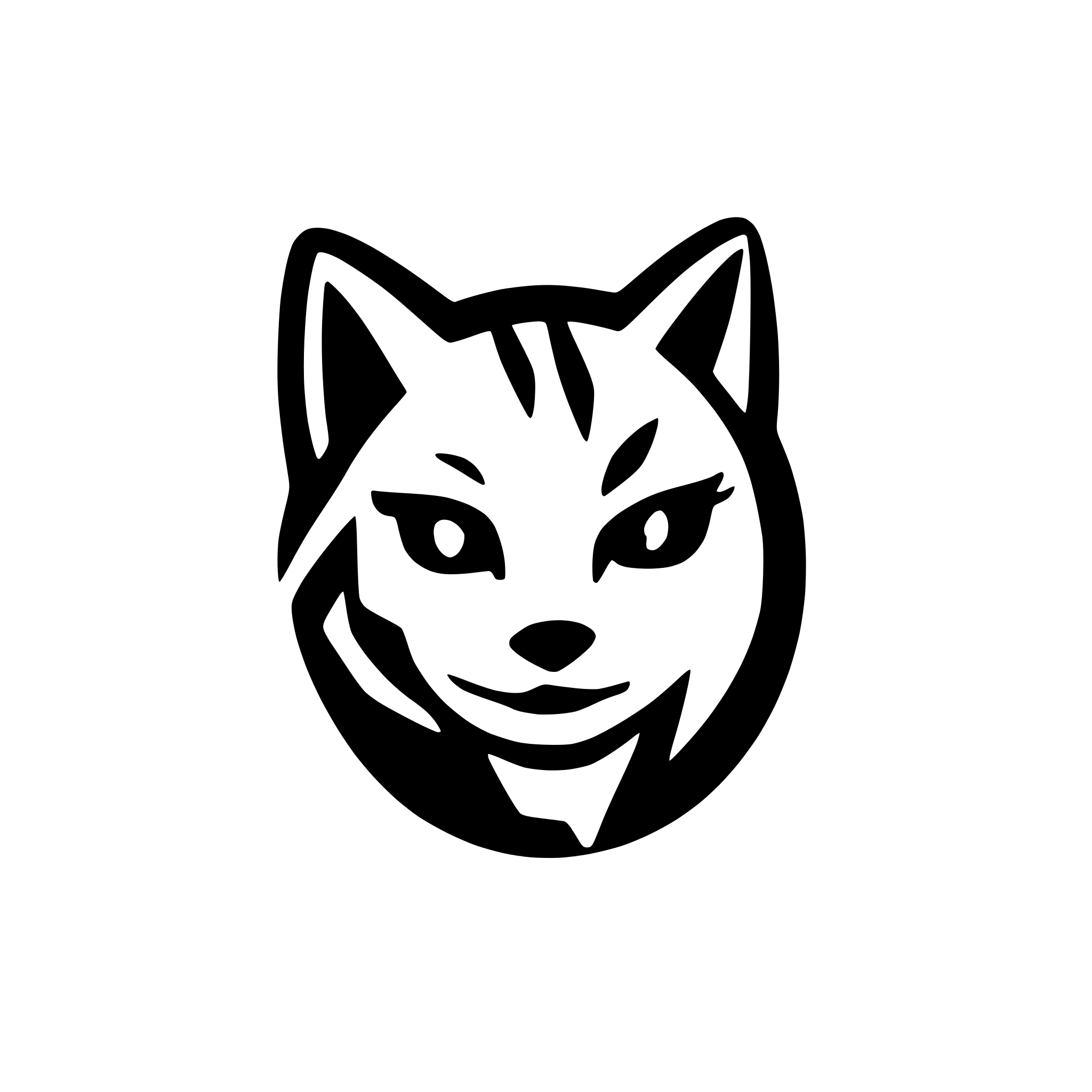 AI-generated SVG of 'Lynx, profile'