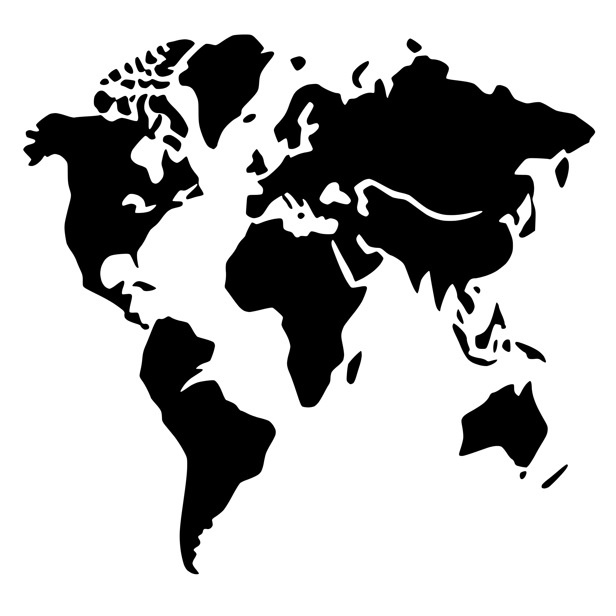 SVG for 'simple world map with continent boarders' | AI-Generated ...