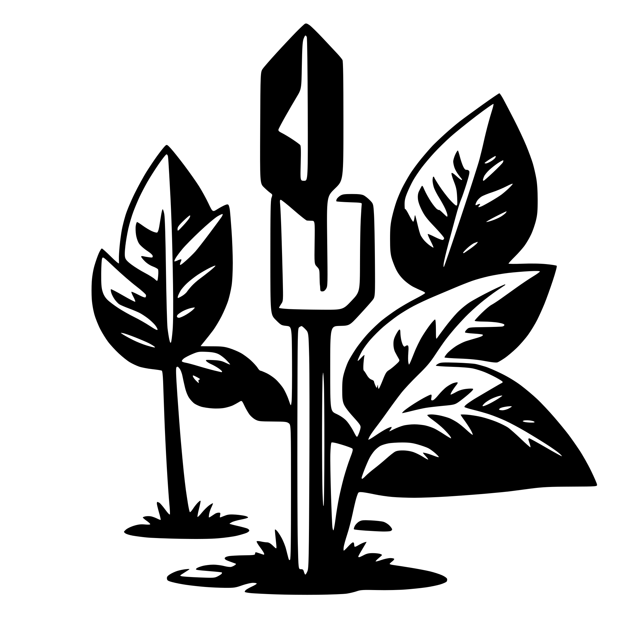 AI-generated SVG of a T