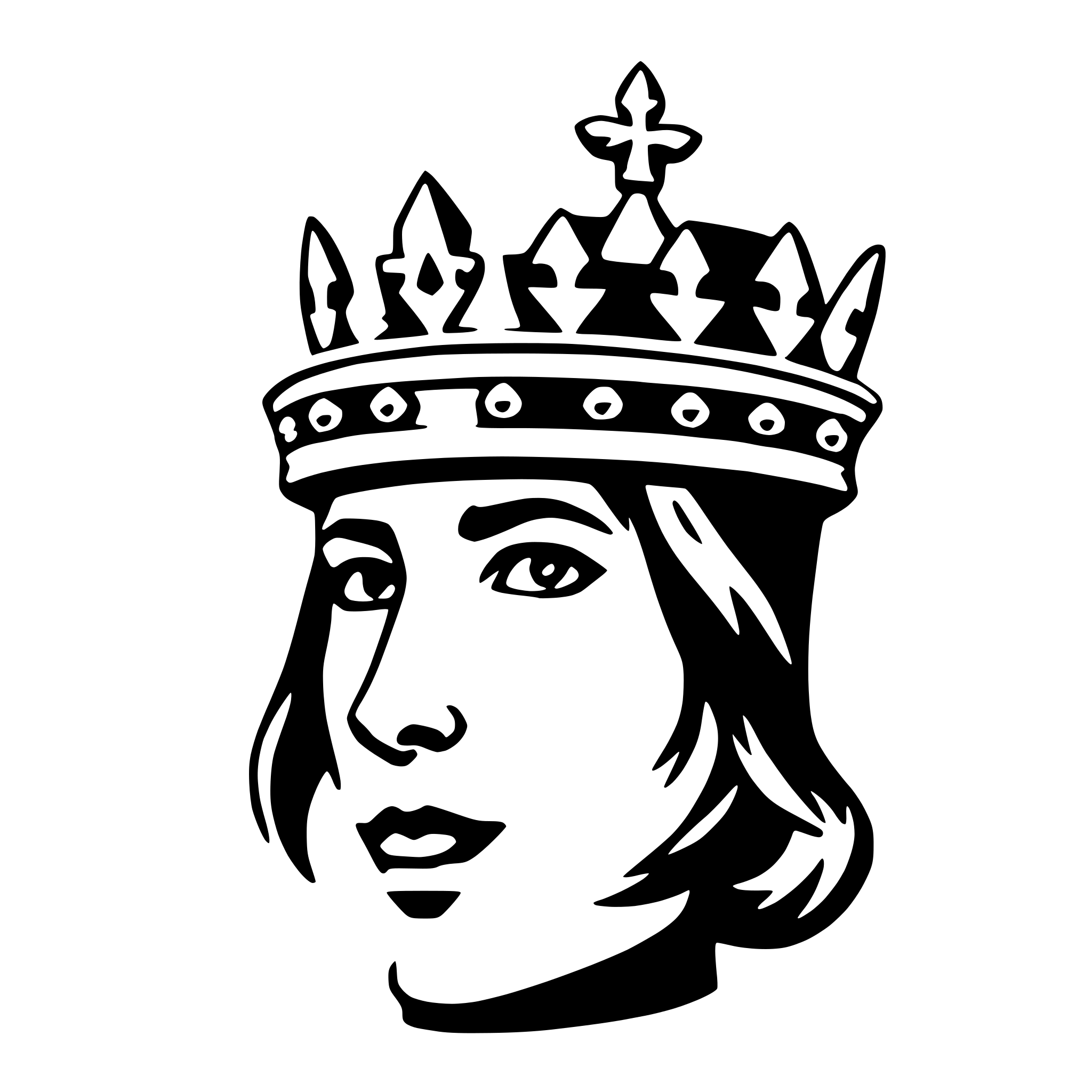 AI-generated SVG of 'coronet'