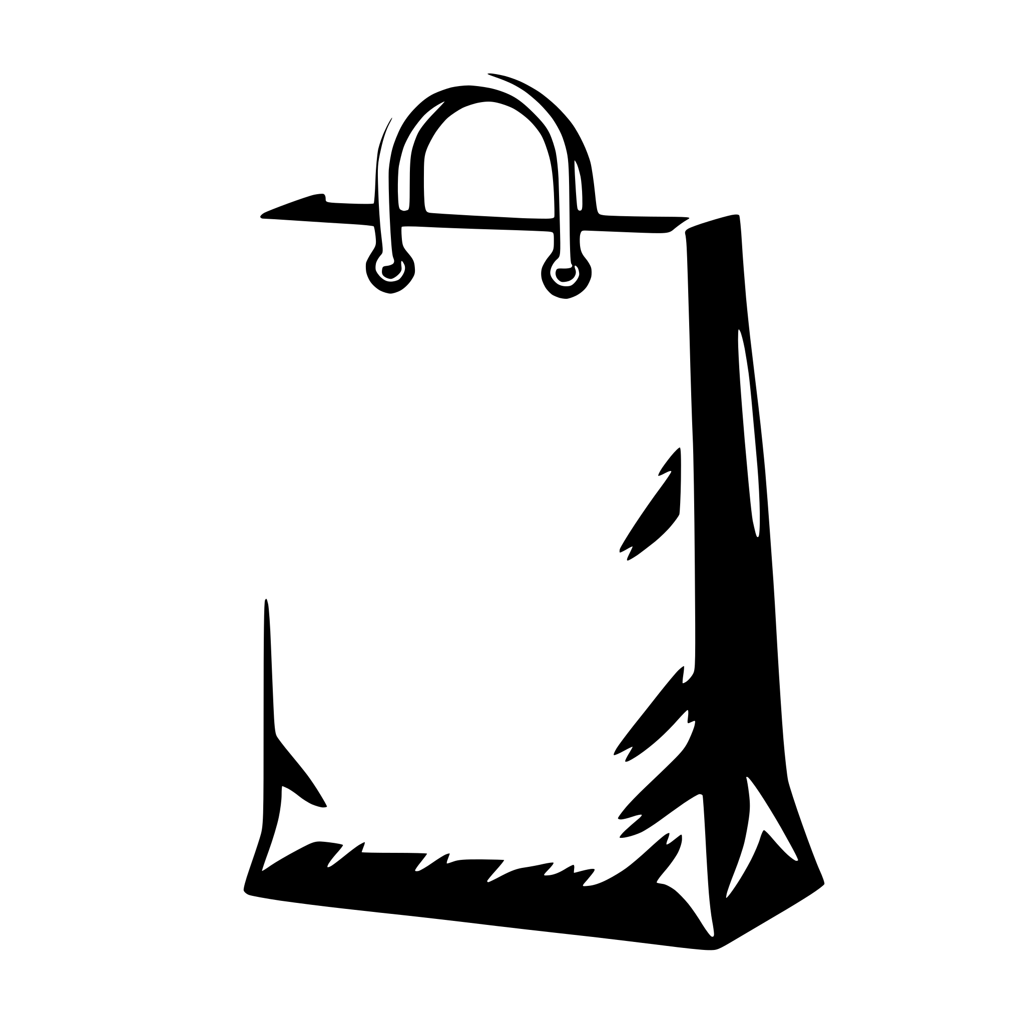 AI-generated SVG of a plastic bag