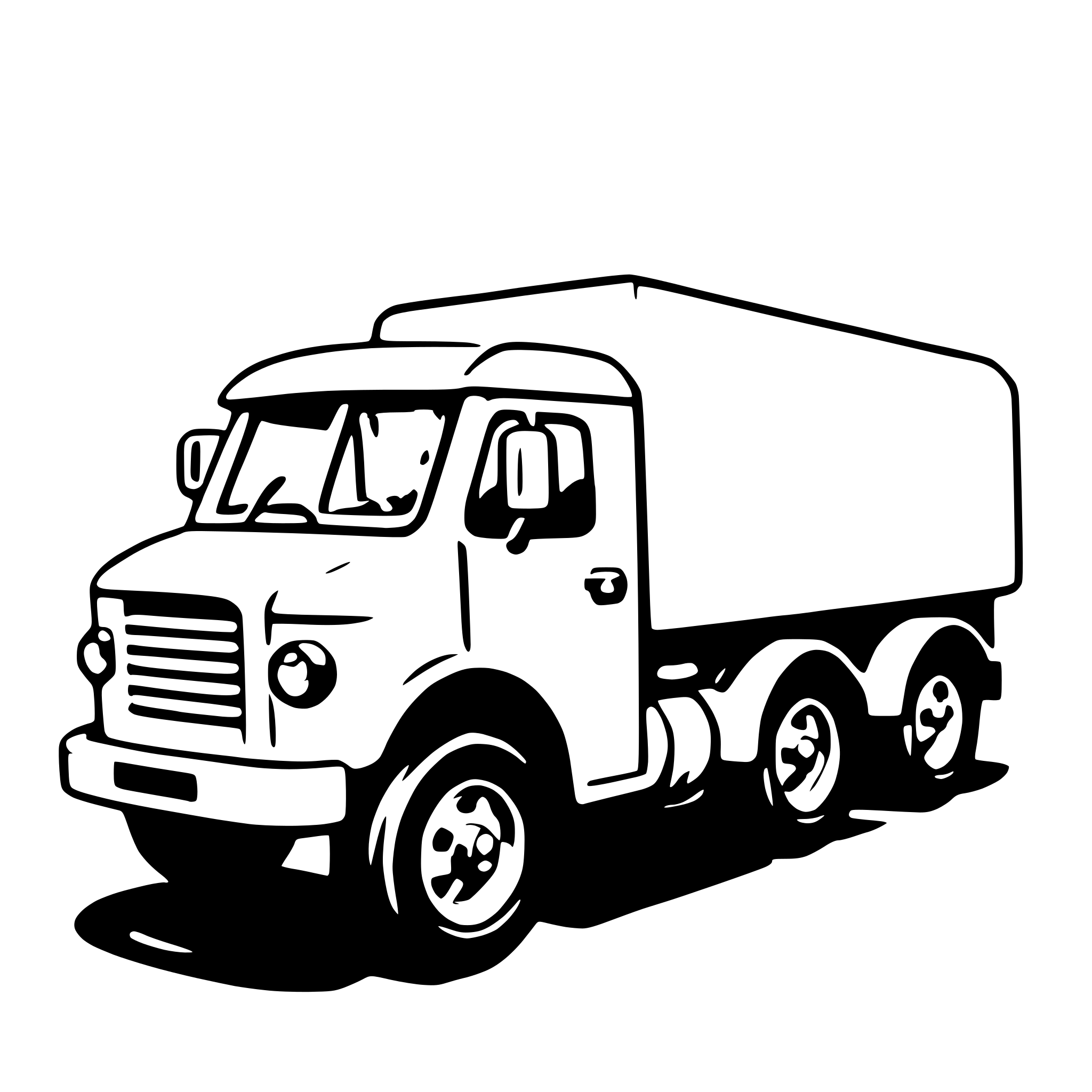 AI-generated SVG of 'garbage truck'