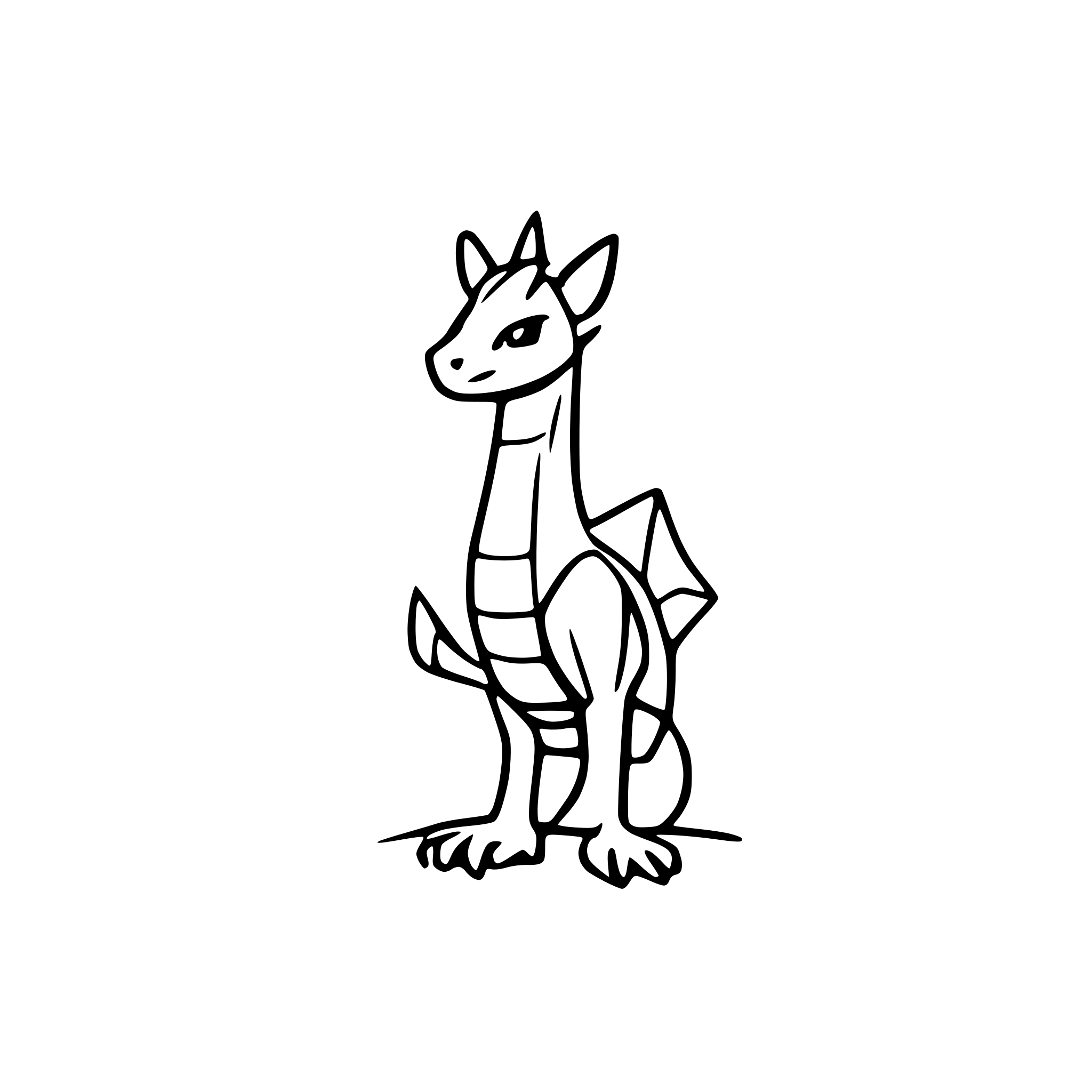 AI-generated SVG of a dragon