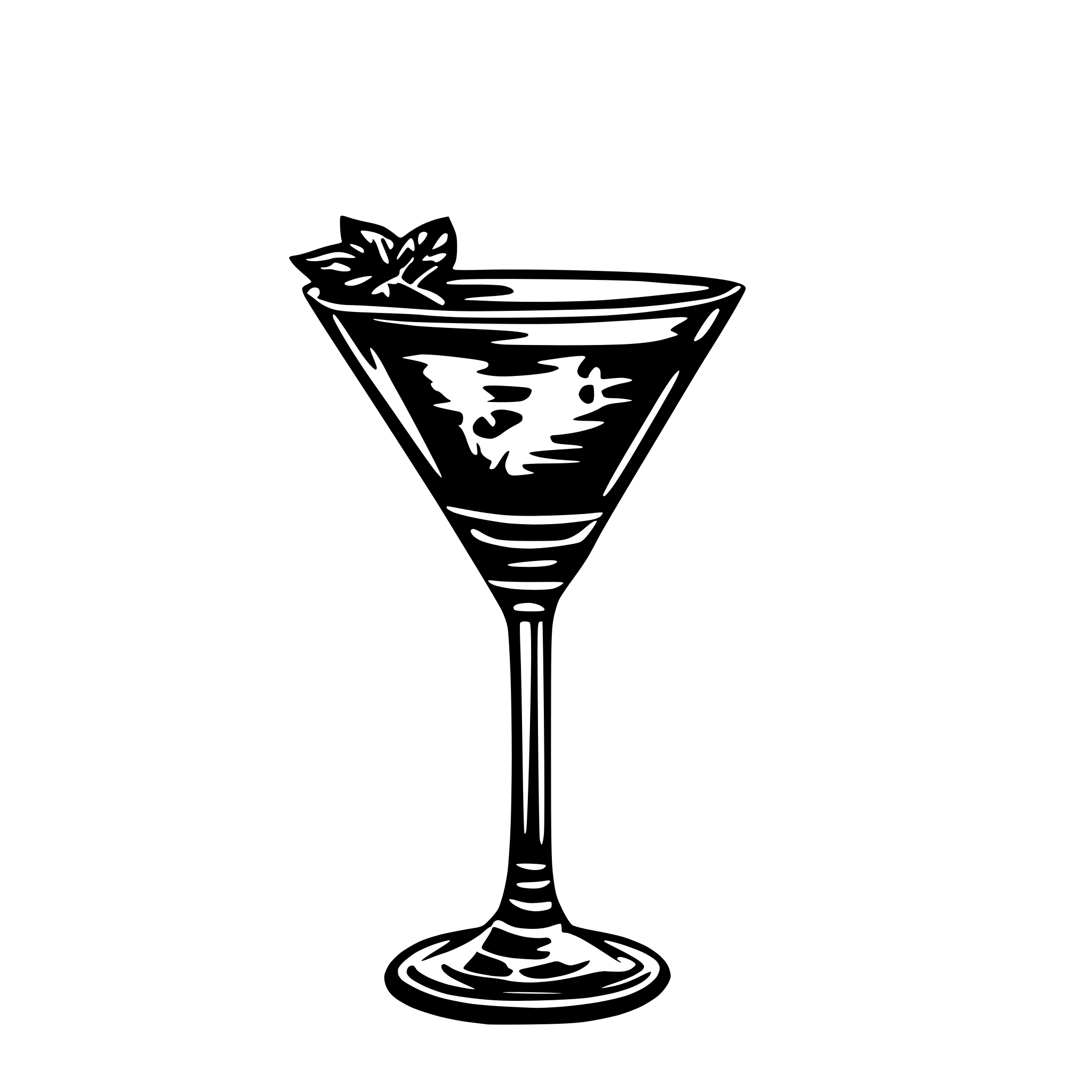 AI-generated SVG of a martini glas cocktail