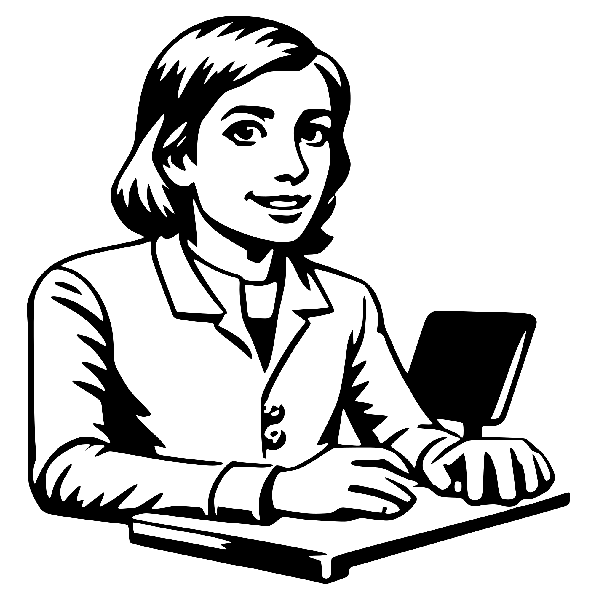 AI-generated SVG of a interpreter