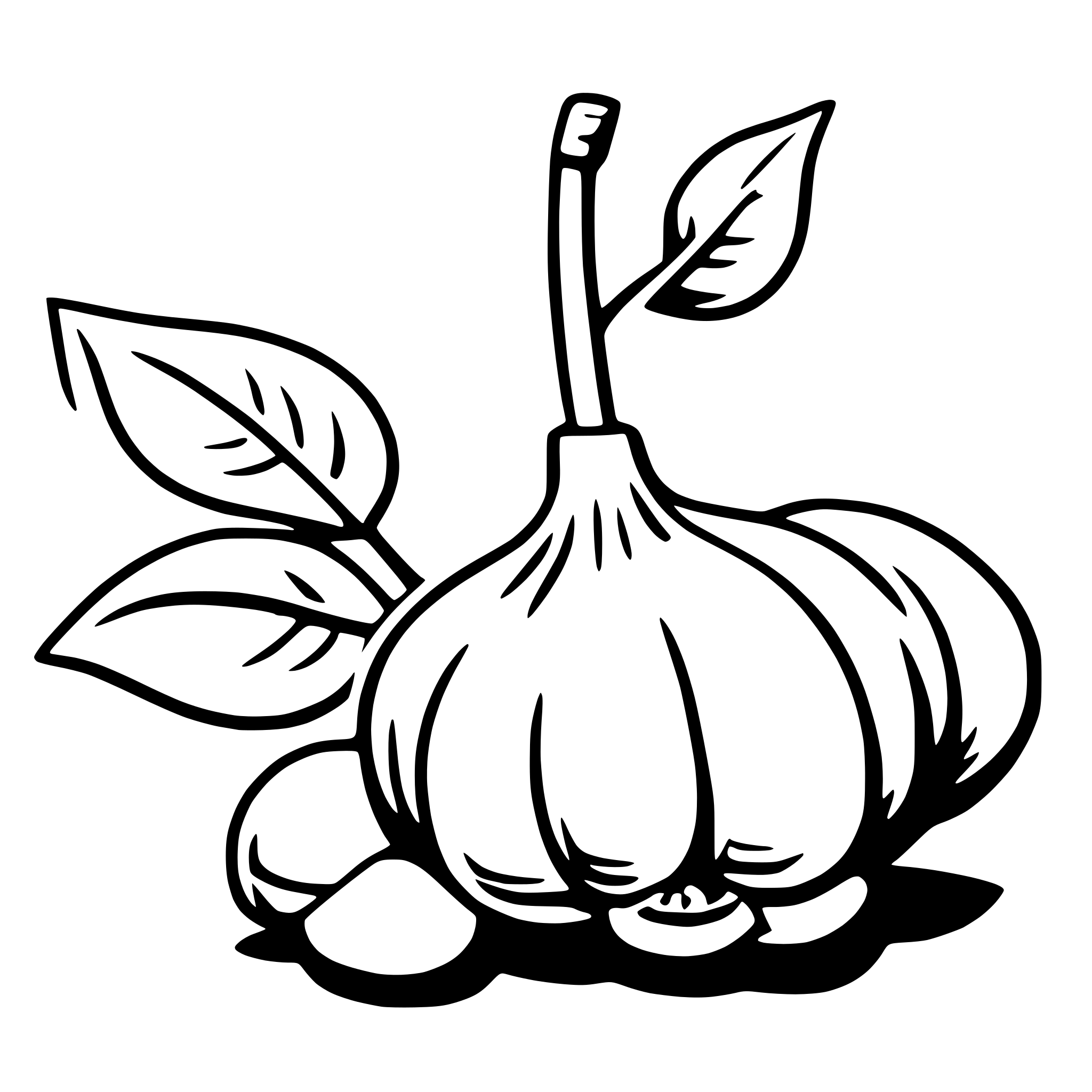AI-generated SVG of 'garlic'