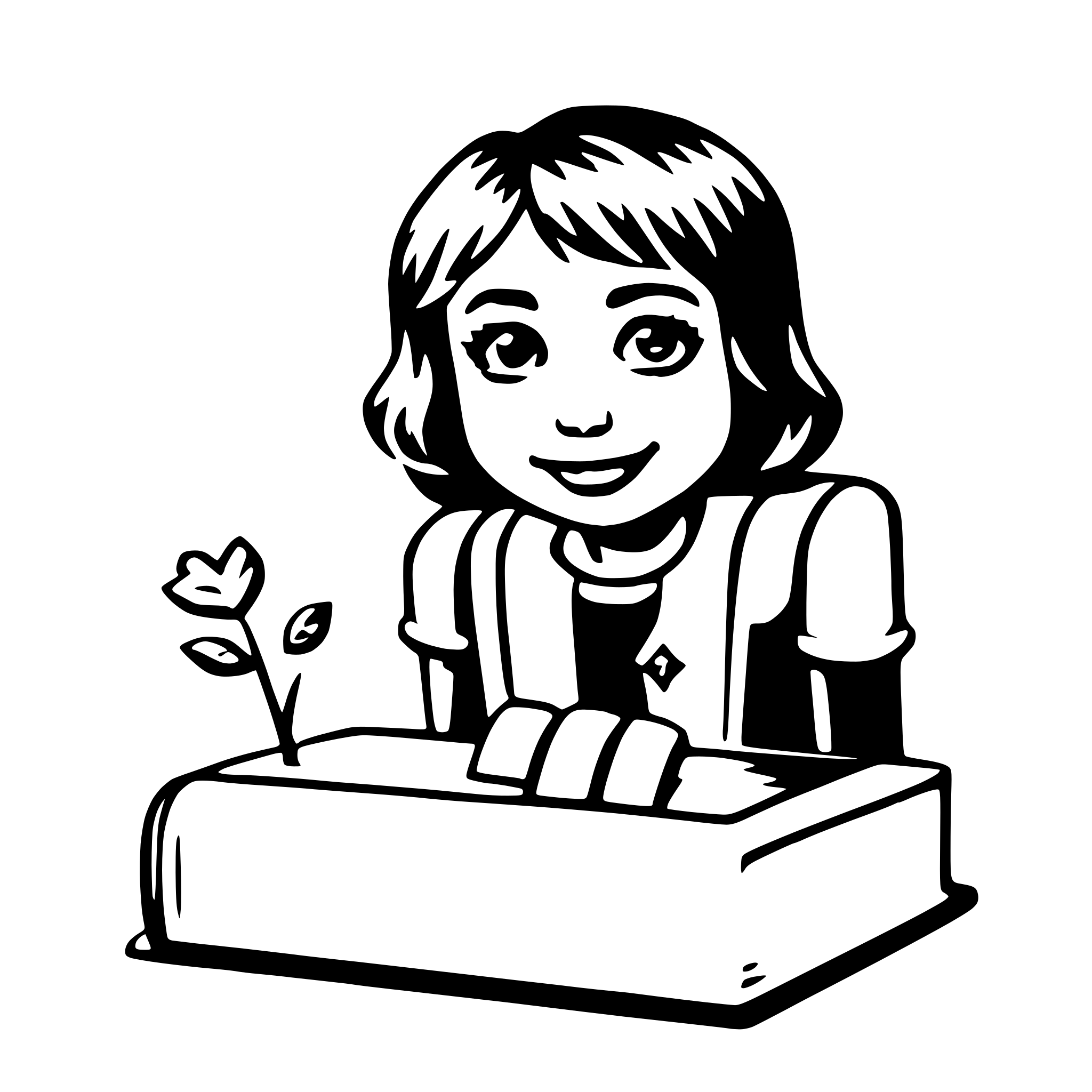 AI-generated SVG of 'love storybook'