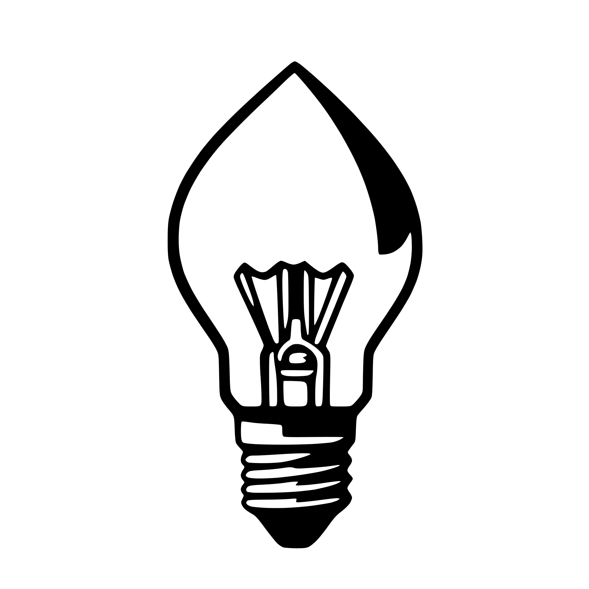 AI-generated SVG of 'light bulb'