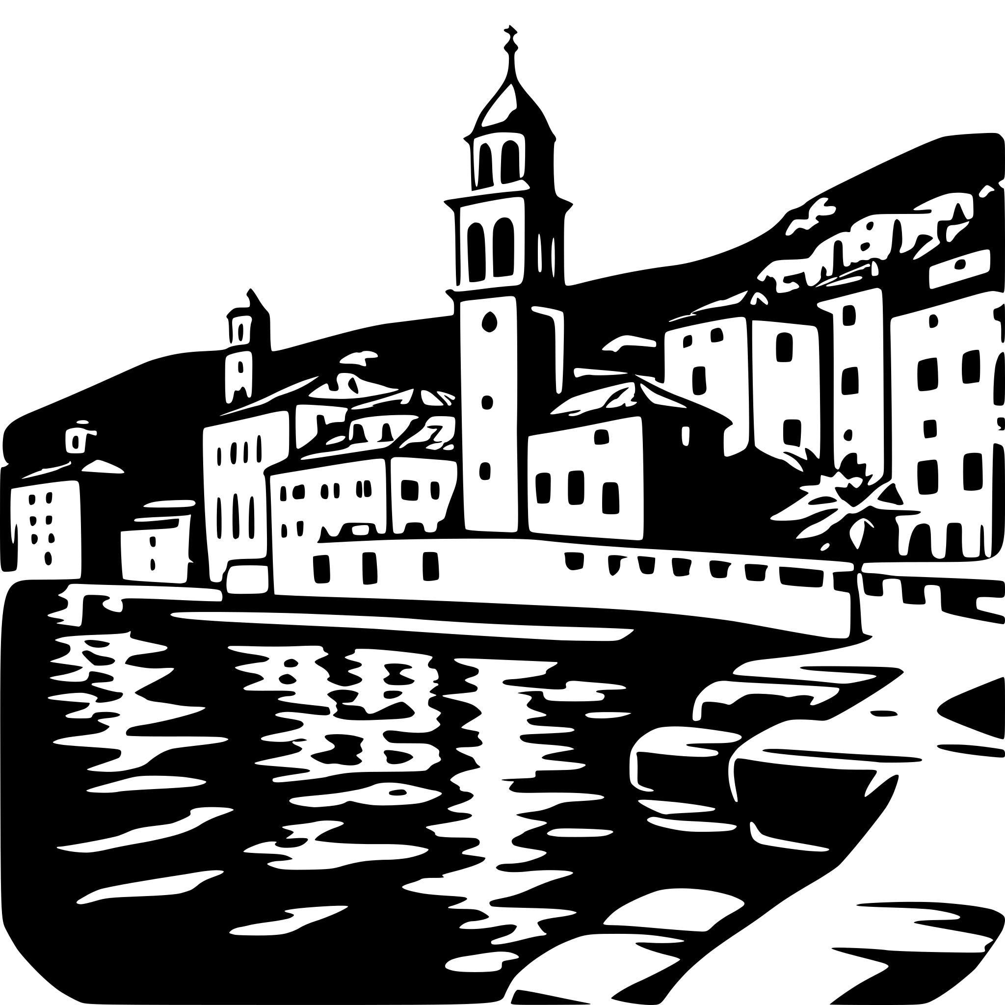 AI-generated SVG of 'town od vela luka croatia'