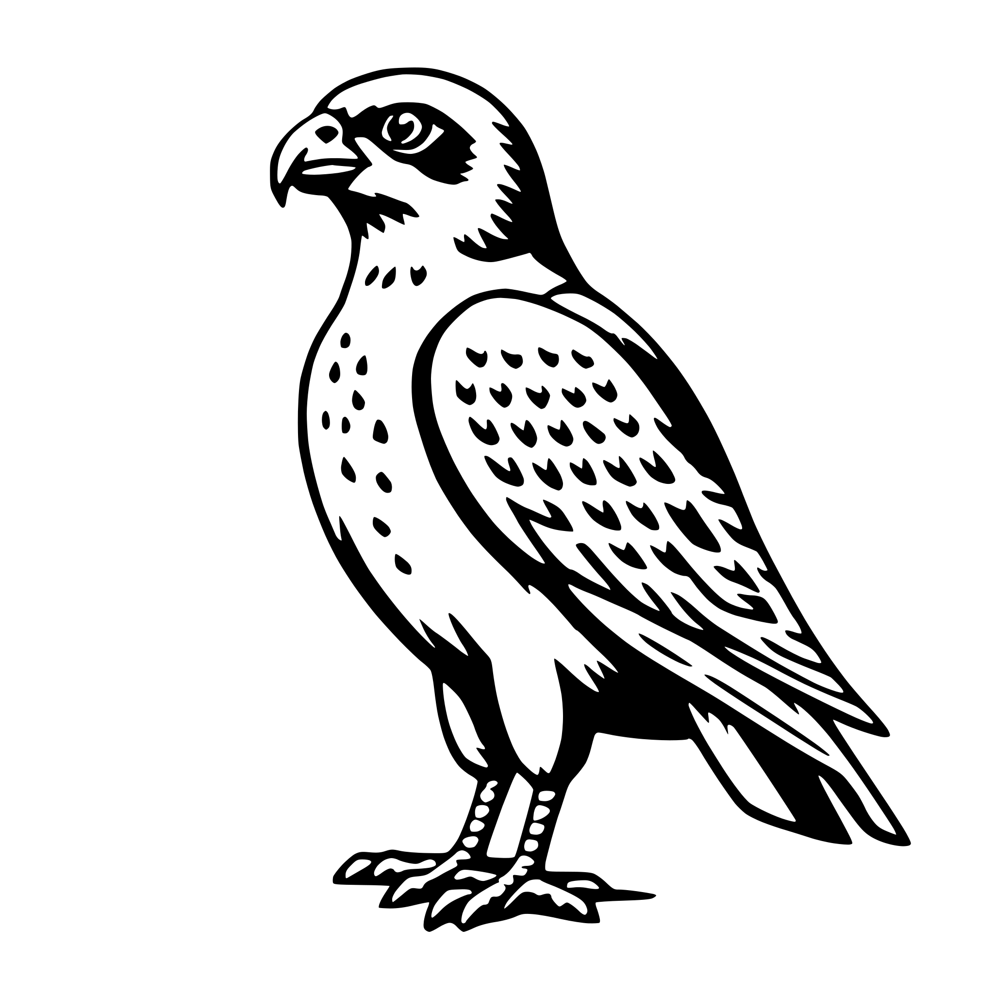 AI-generated SVG of 'falcon'