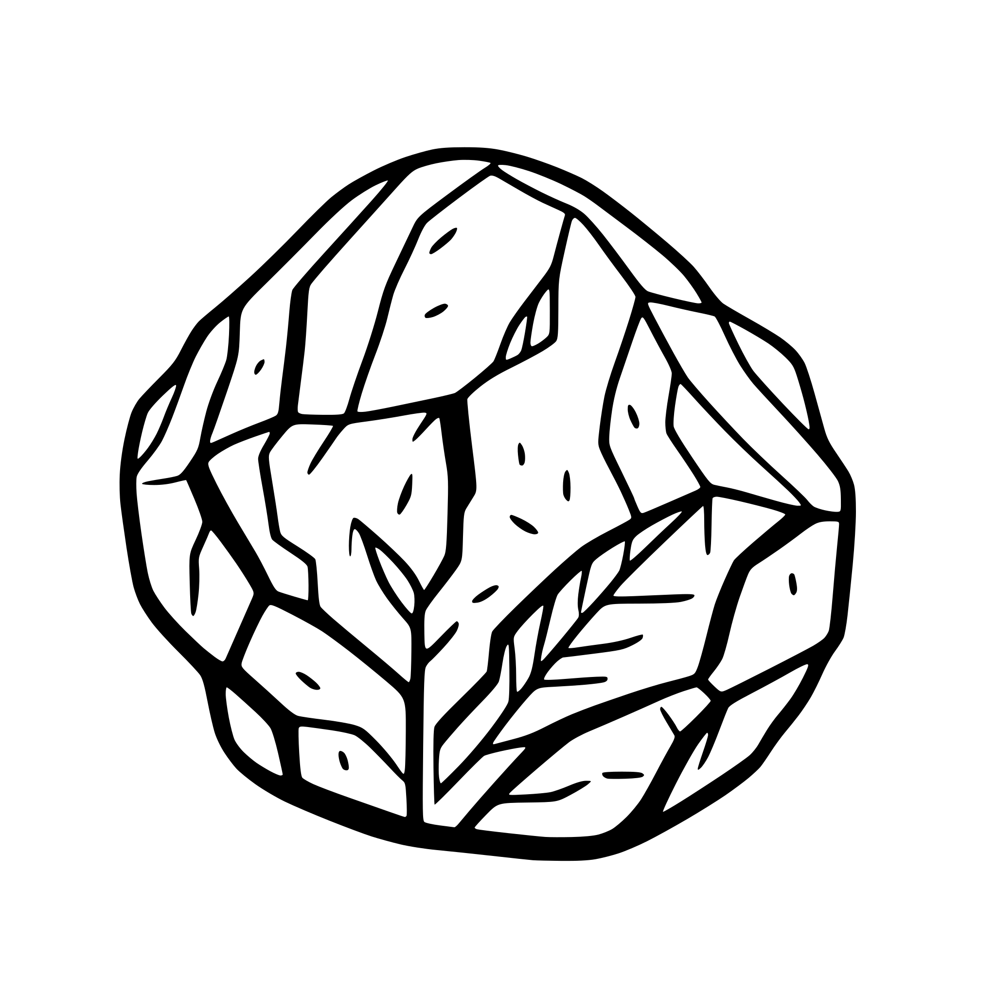 AI-generated SVG of a Generate a rock.