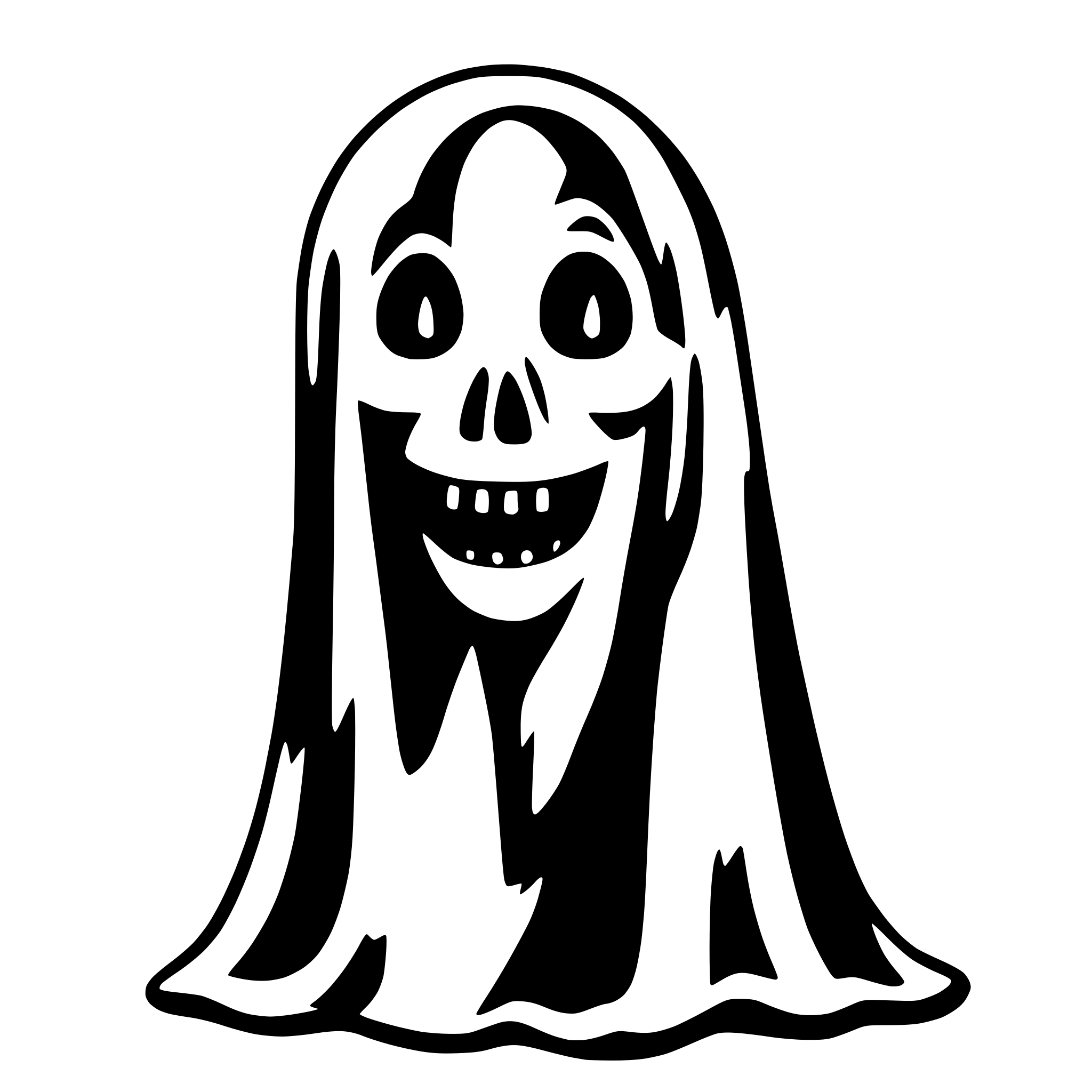 AI-generated SVG of 'spooky lovley ghost'