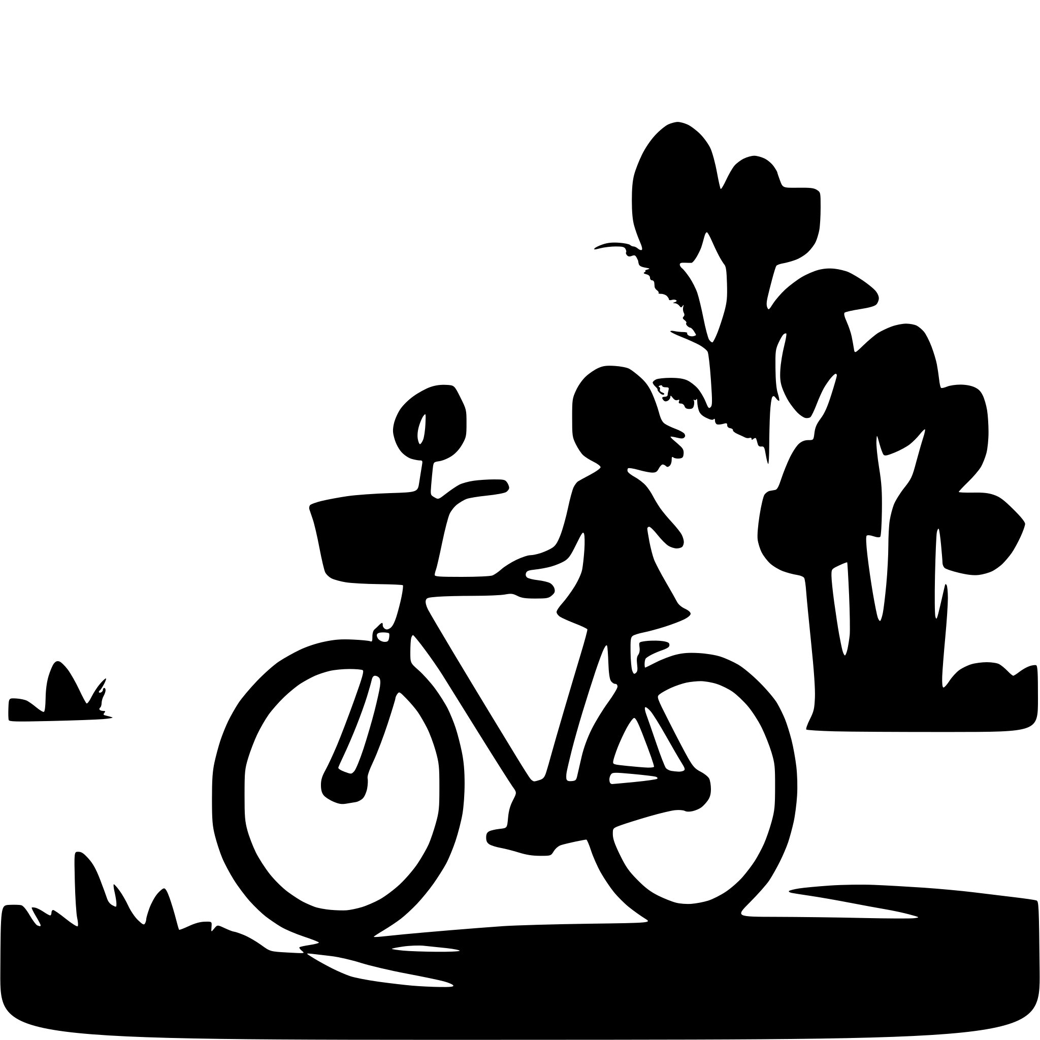 AI-generated SVG of a a cycle silhouette vector with a white background