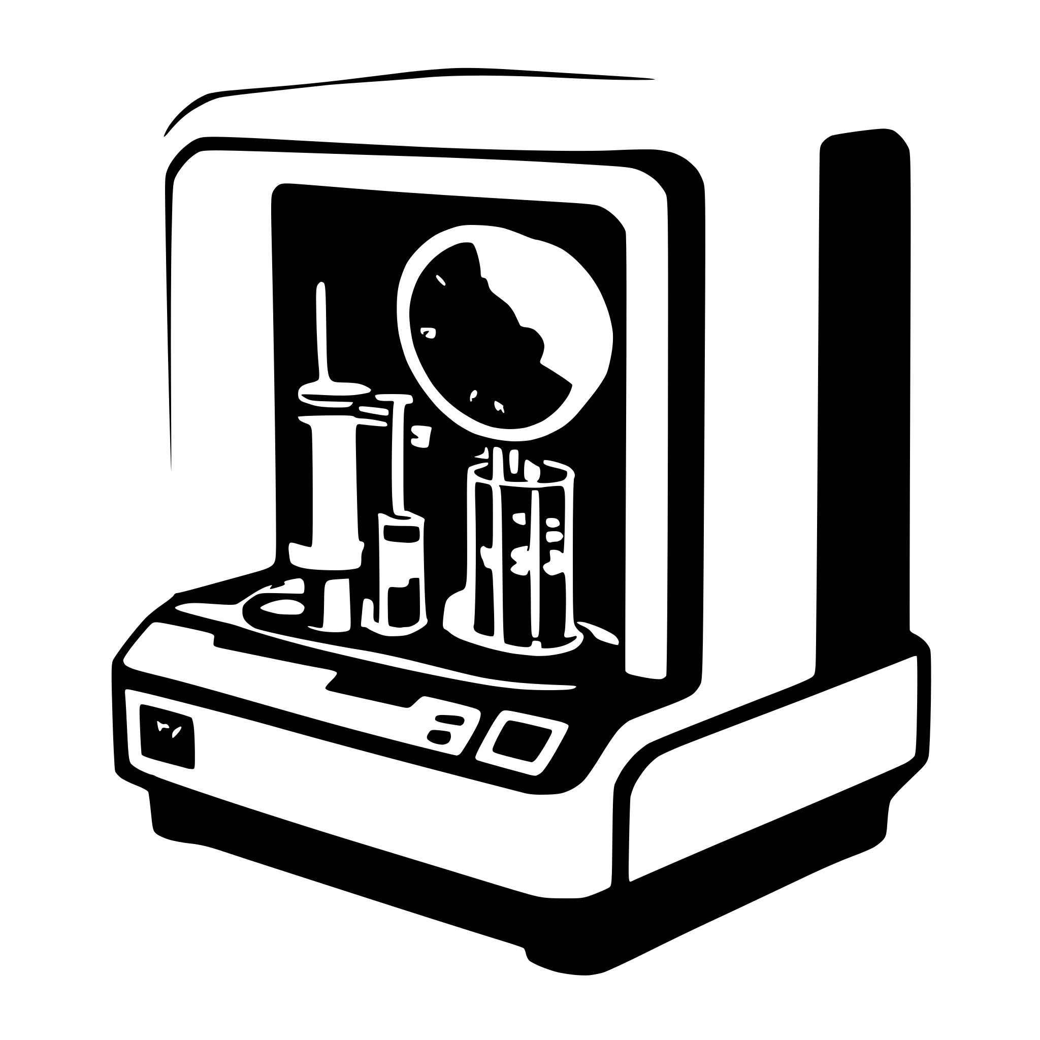 AI-generated SVG of a blood cell analyzer