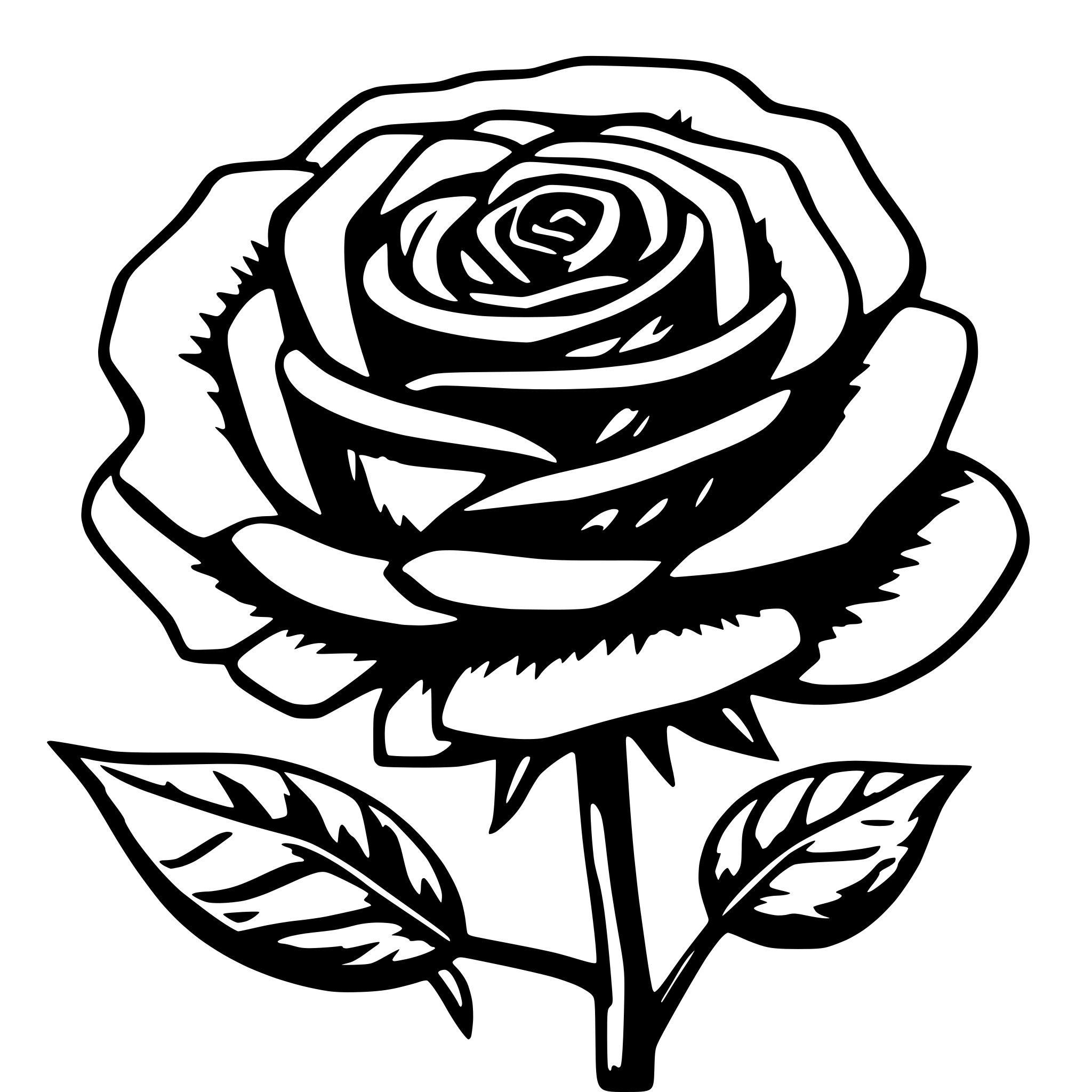 AI-generated SVG of 'rainbow garden sun rose'