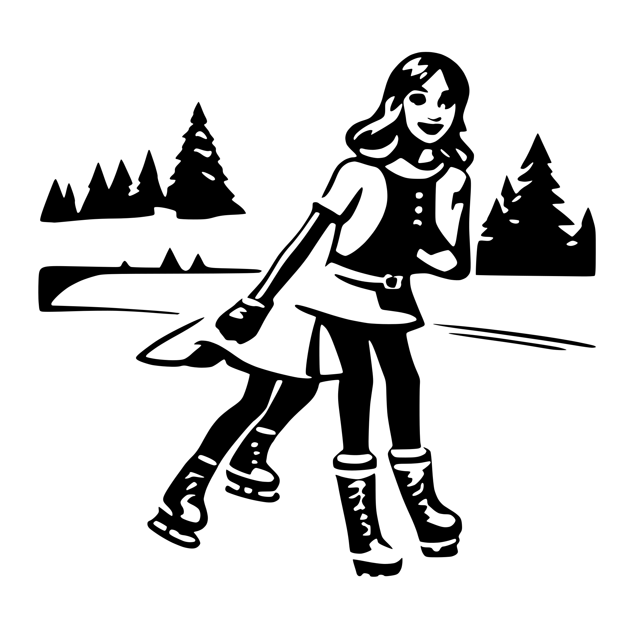 AI-generated SVG of 'ice skating'