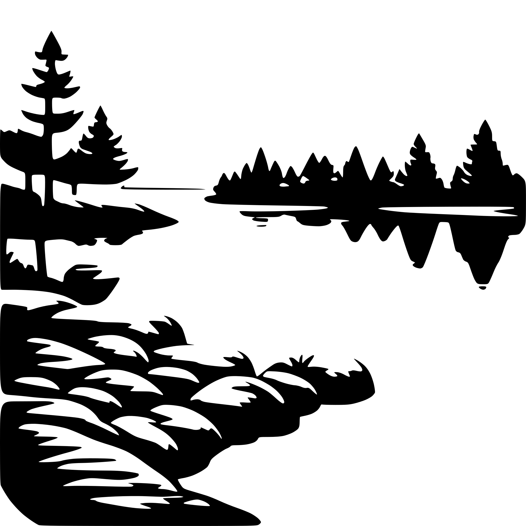 AI-generated SVG of 'lake'