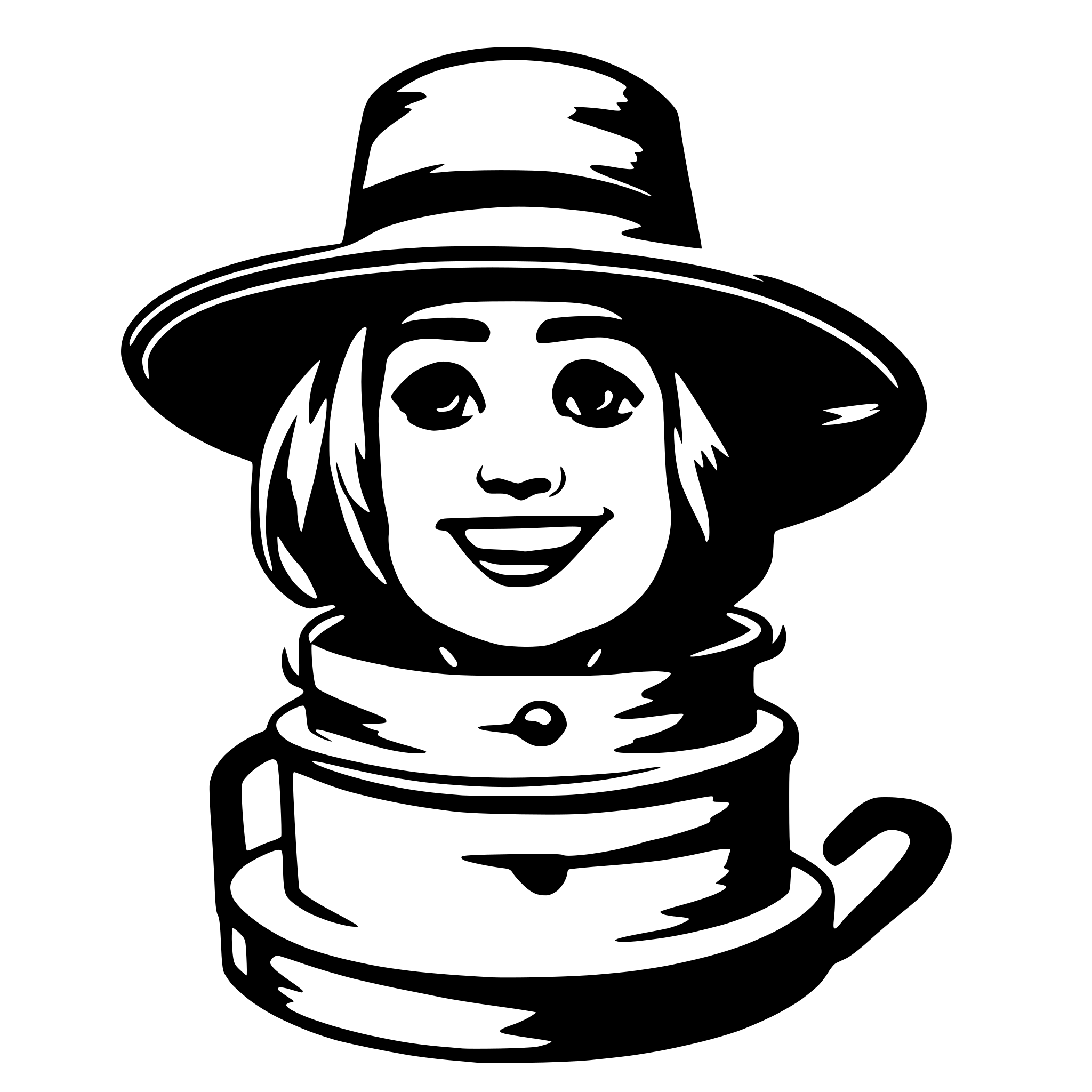 AI-generated SVG of 'Beekeeper Hat'