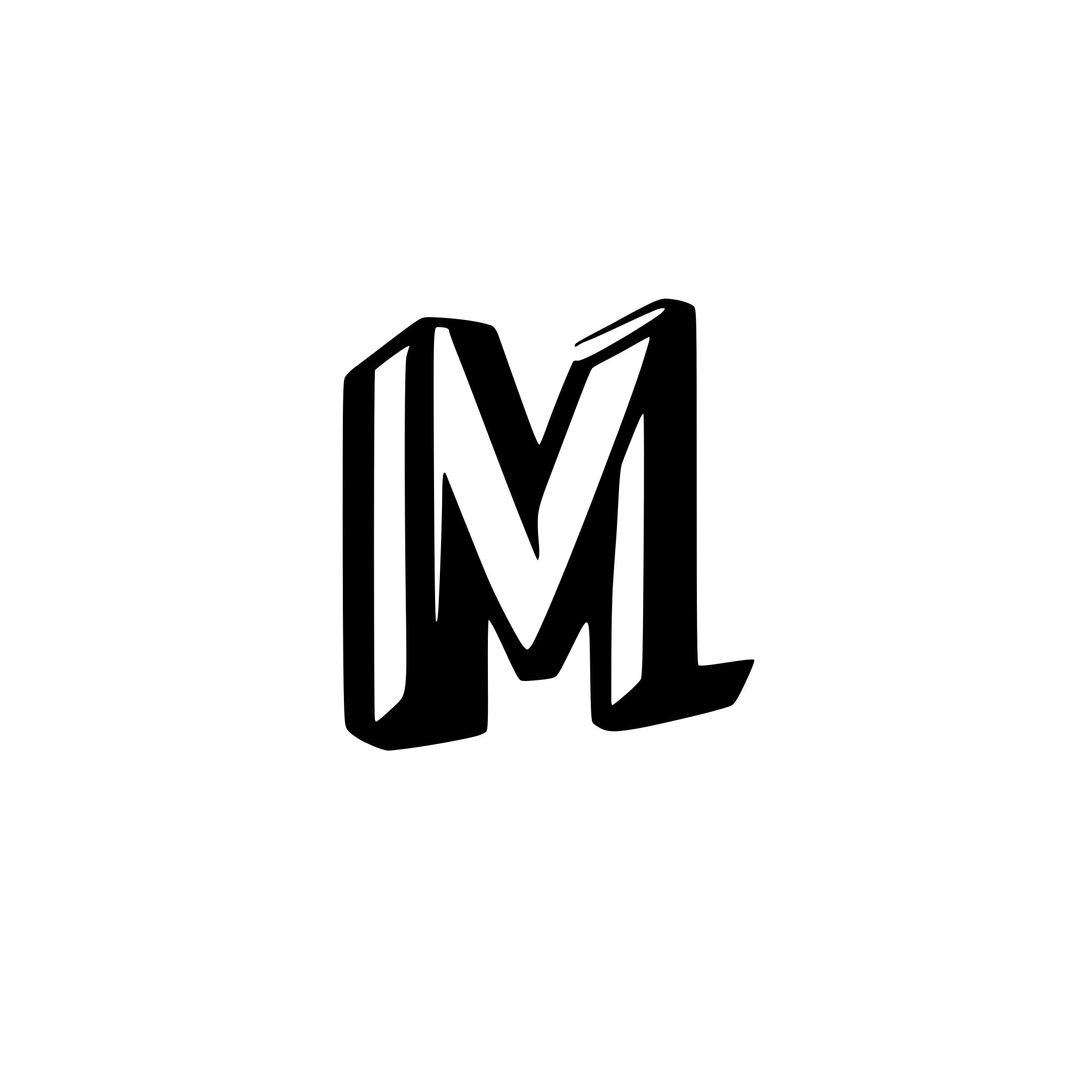 AI-generated SVG of a Create the letter M logo in the same style as the Y brand used by the yellostone tv show