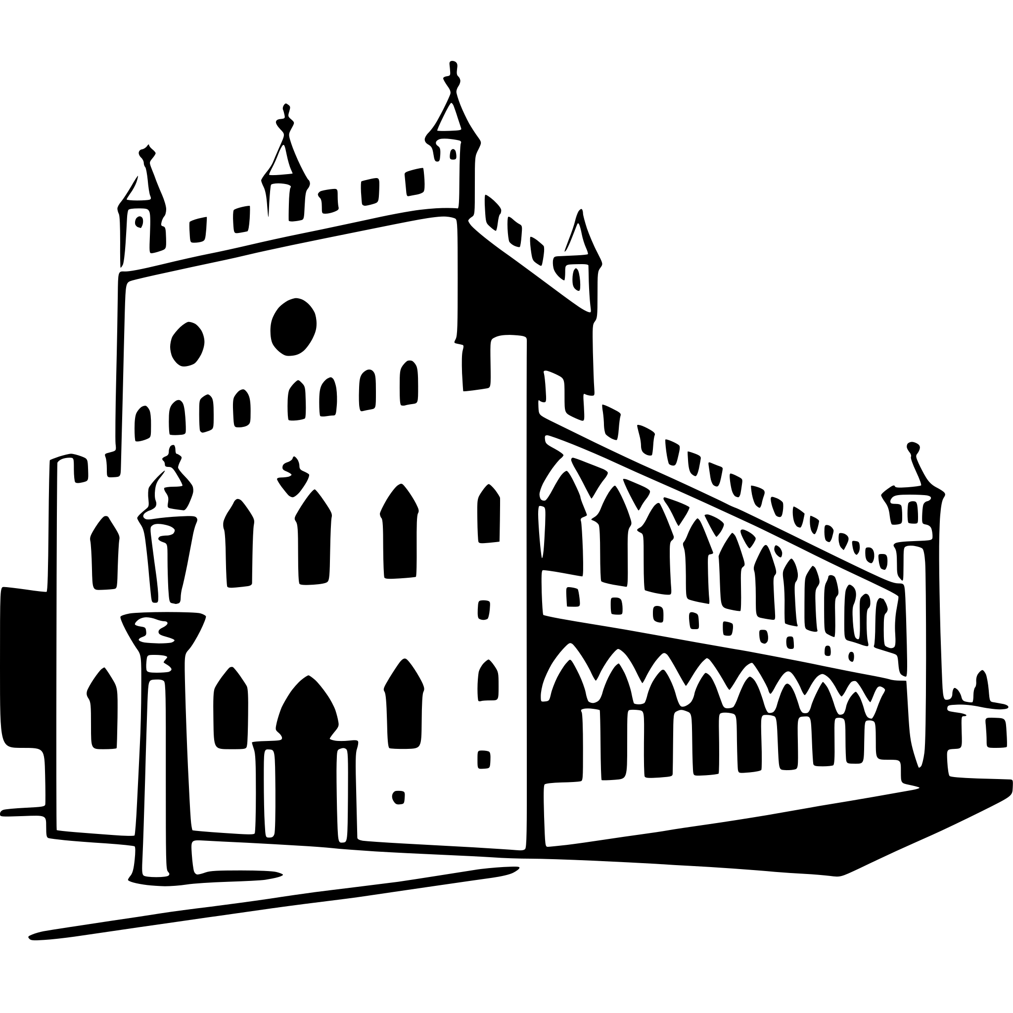 AI-generated SVG of a doge's palace