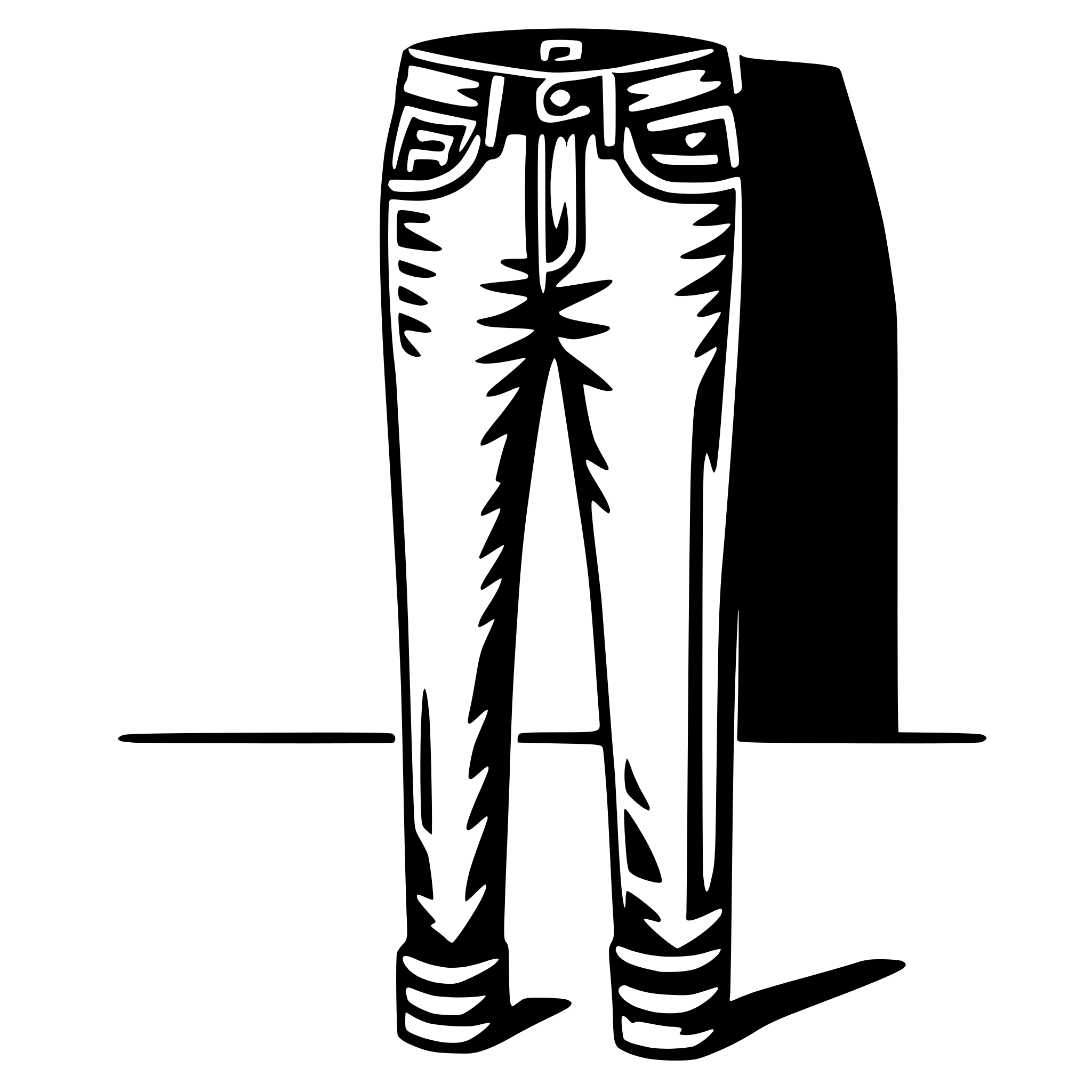 AI-generated SVG of 'jeans'