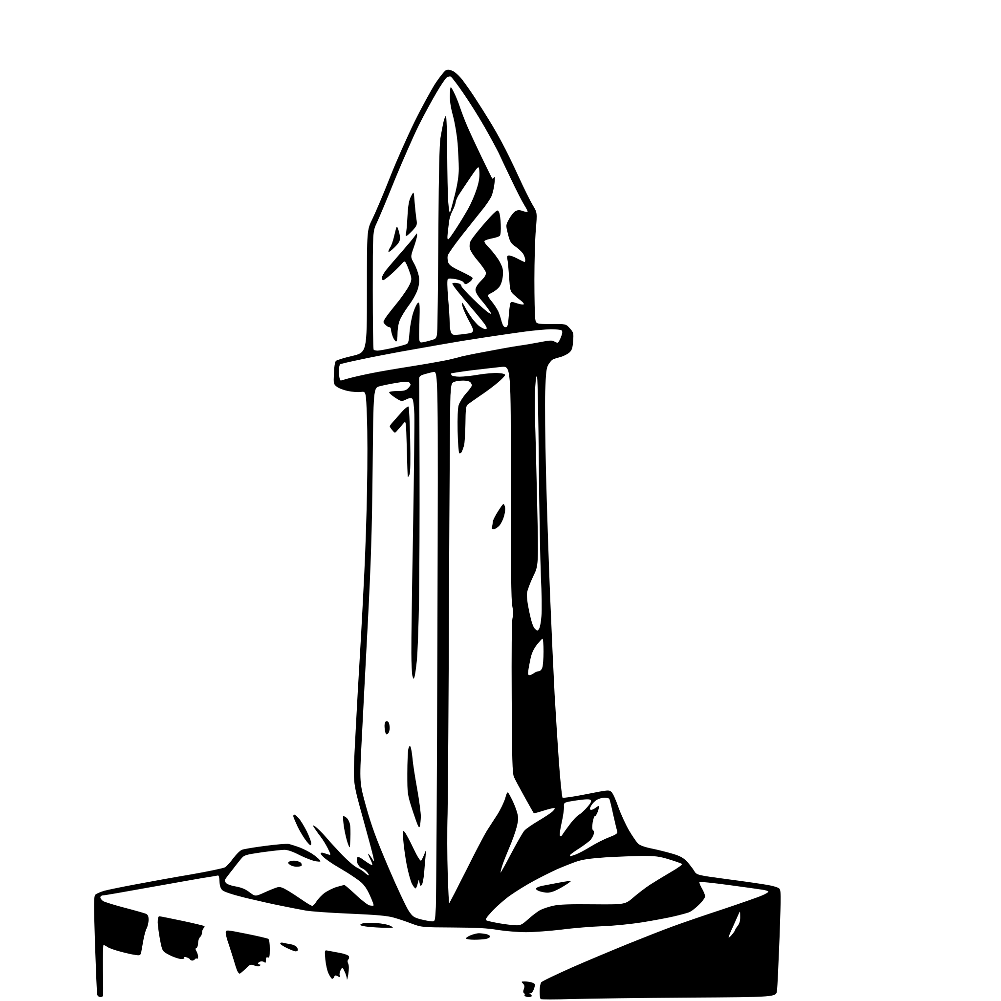 AI-generated SVG of a sword embedded in stone
