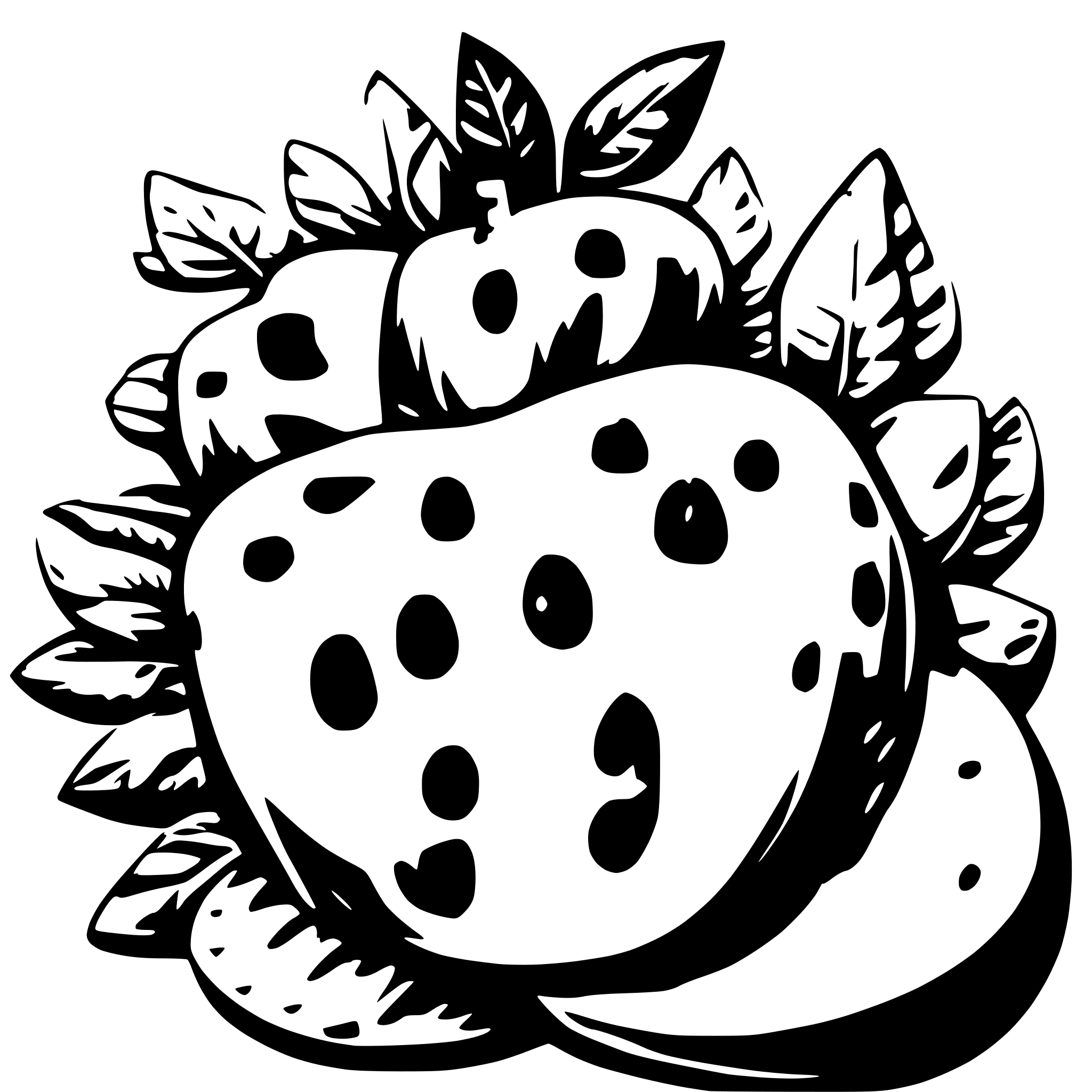 AI-generated SVG of a morango