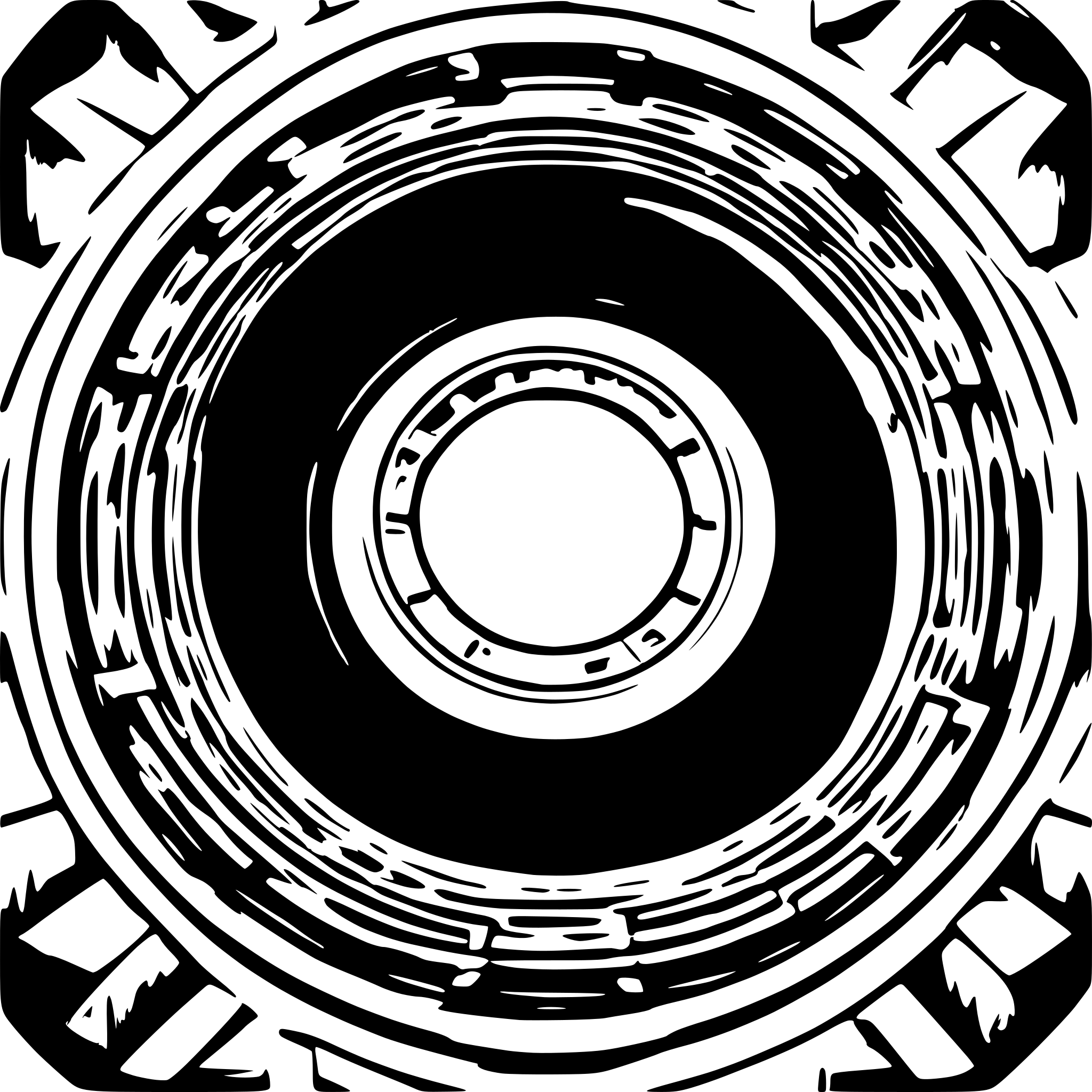 AI-generated SVG of a pantheon circular roof with light