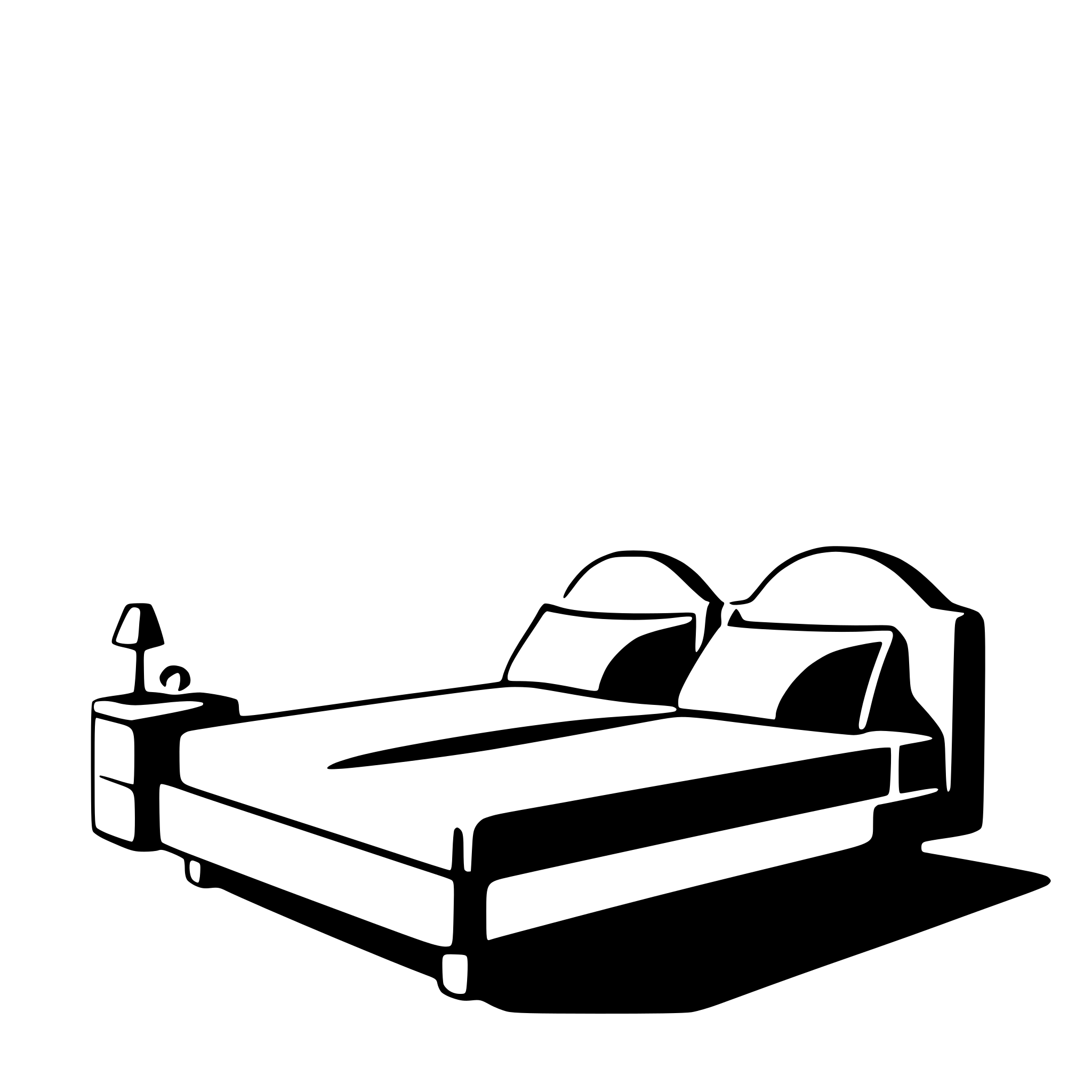 AI-generated SVG of a twin beds