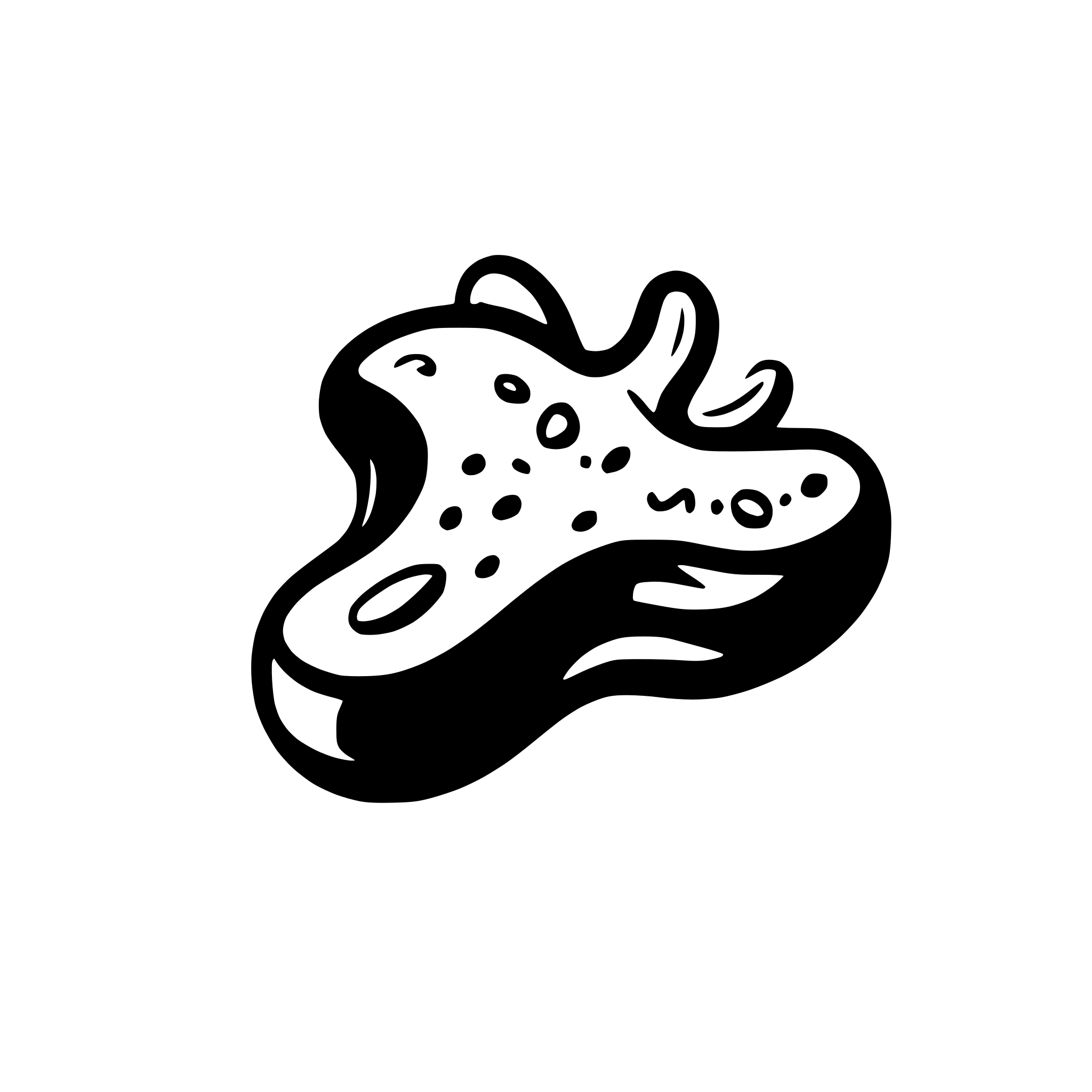 AI-generated SVG of a Single curved bacteria with pili icon