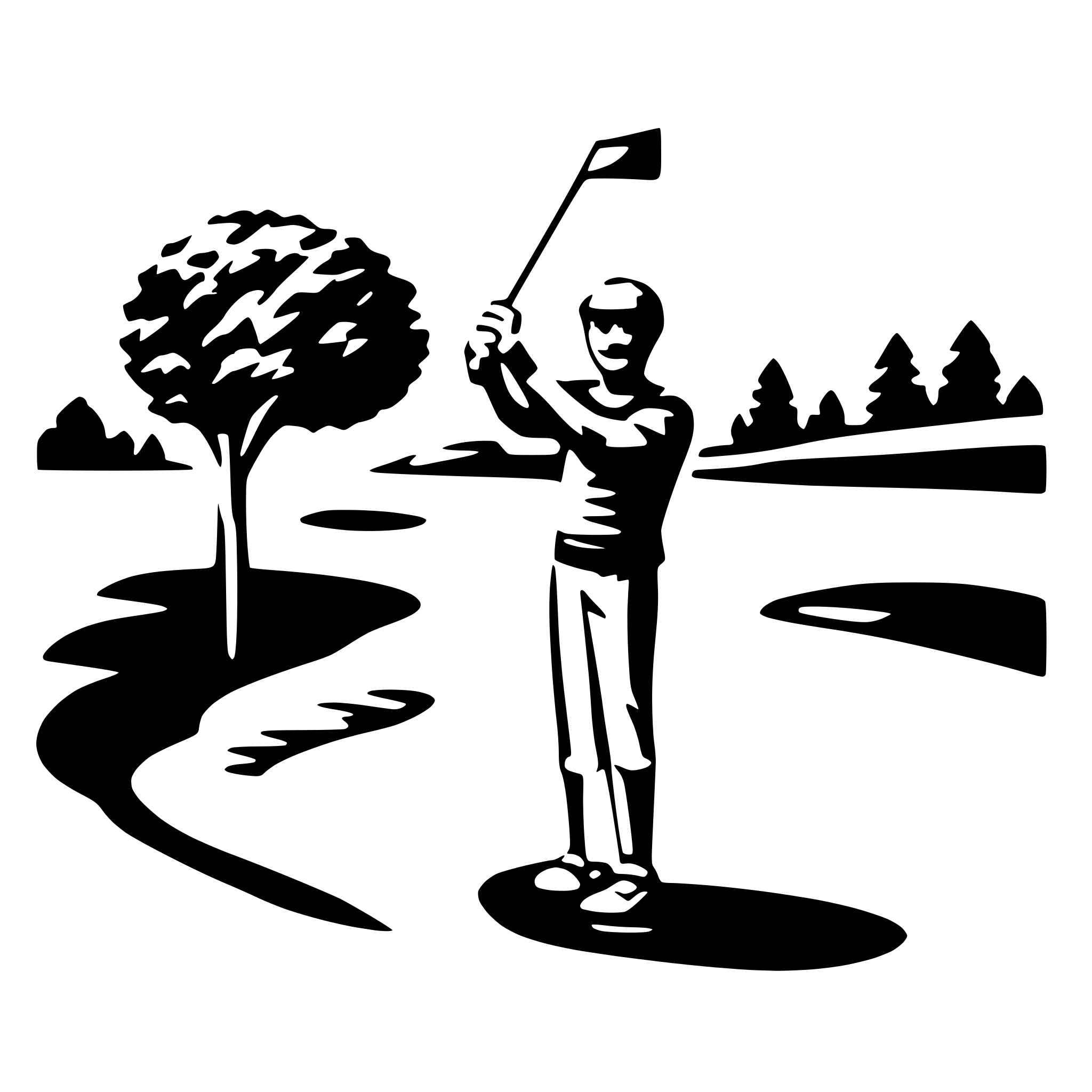 AI-generated SVG of a golf