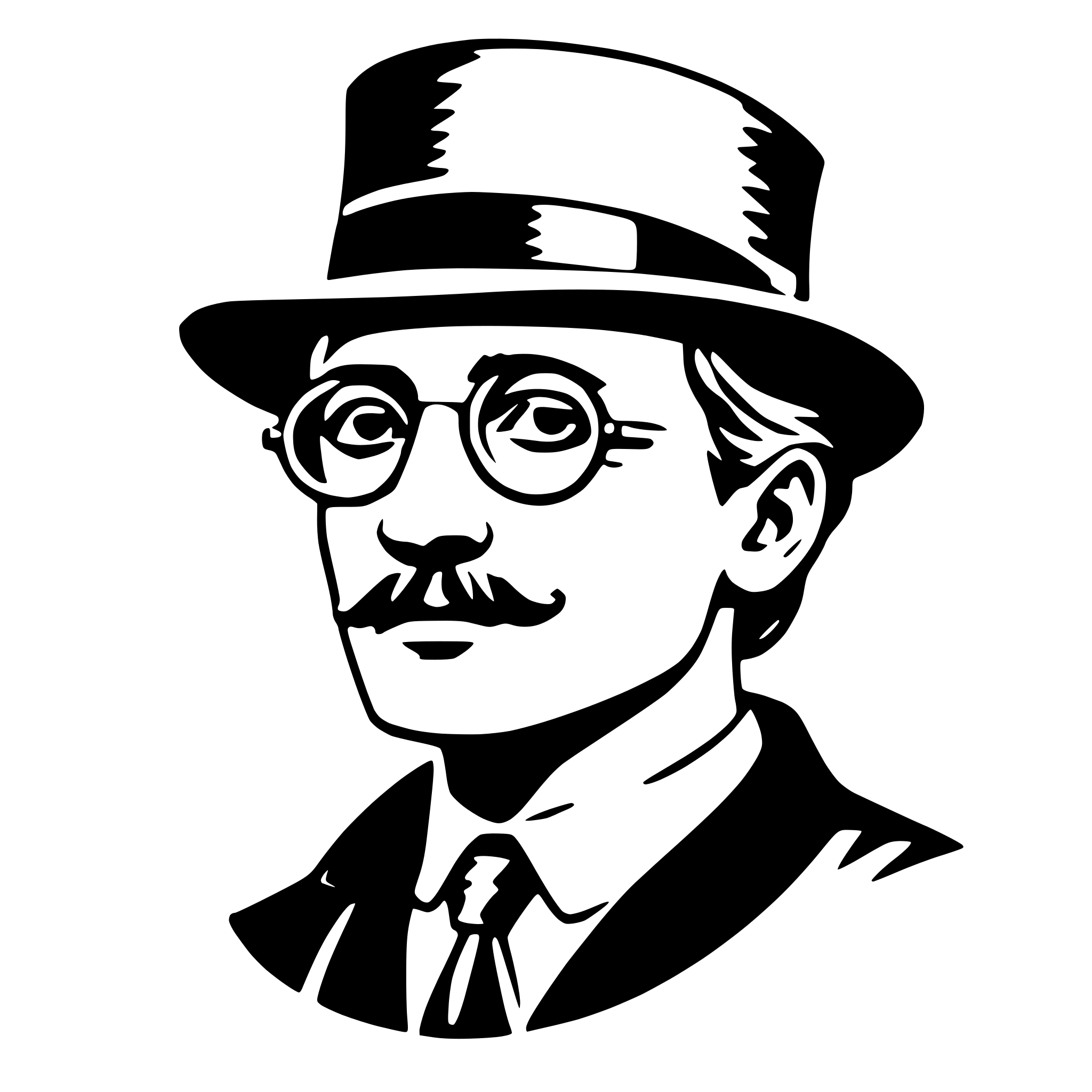 AI-generated SVG of a james joyce