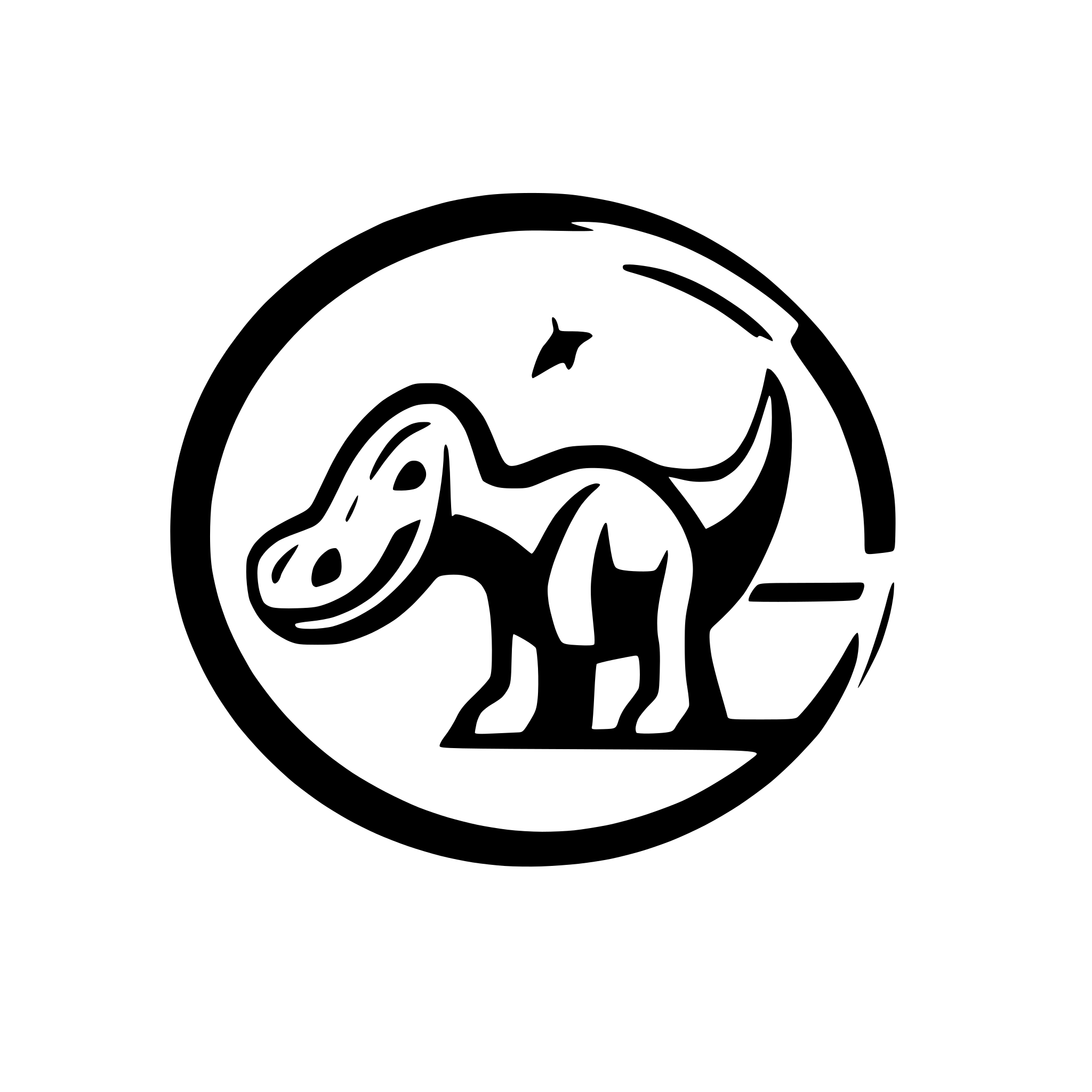 AI-generated SVG of a plain color brontosaurus for a logo. as simple as possible