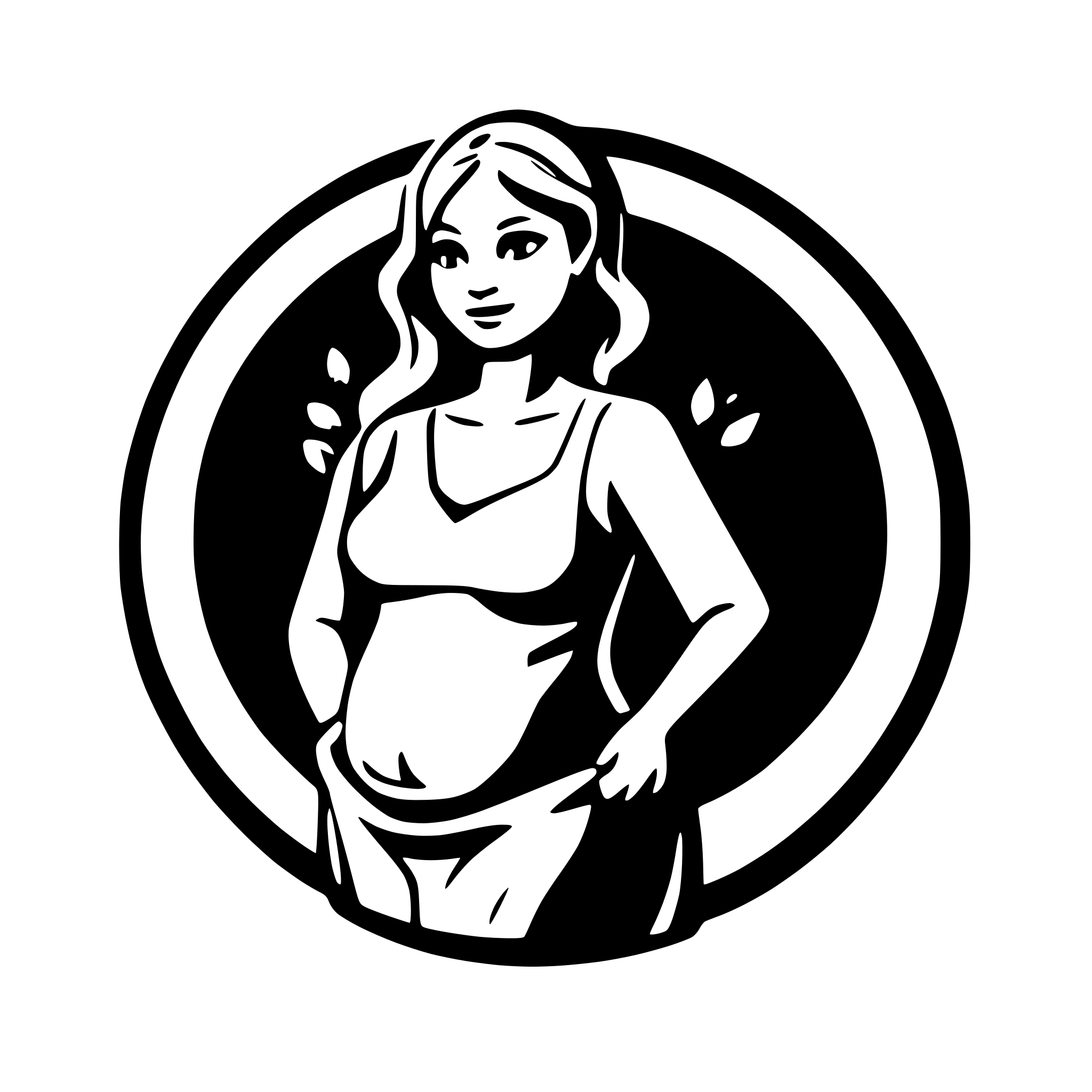 AI-generated SVG of 'pregnant woman support'