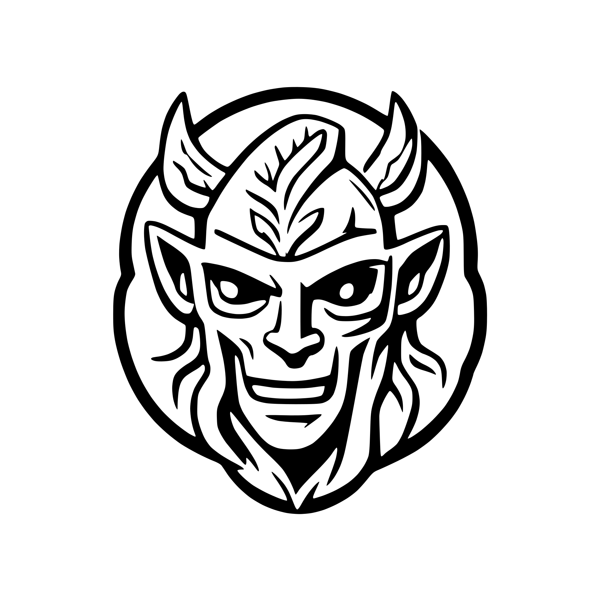 AI-generated SVG of 'guayota, guanche, demon'