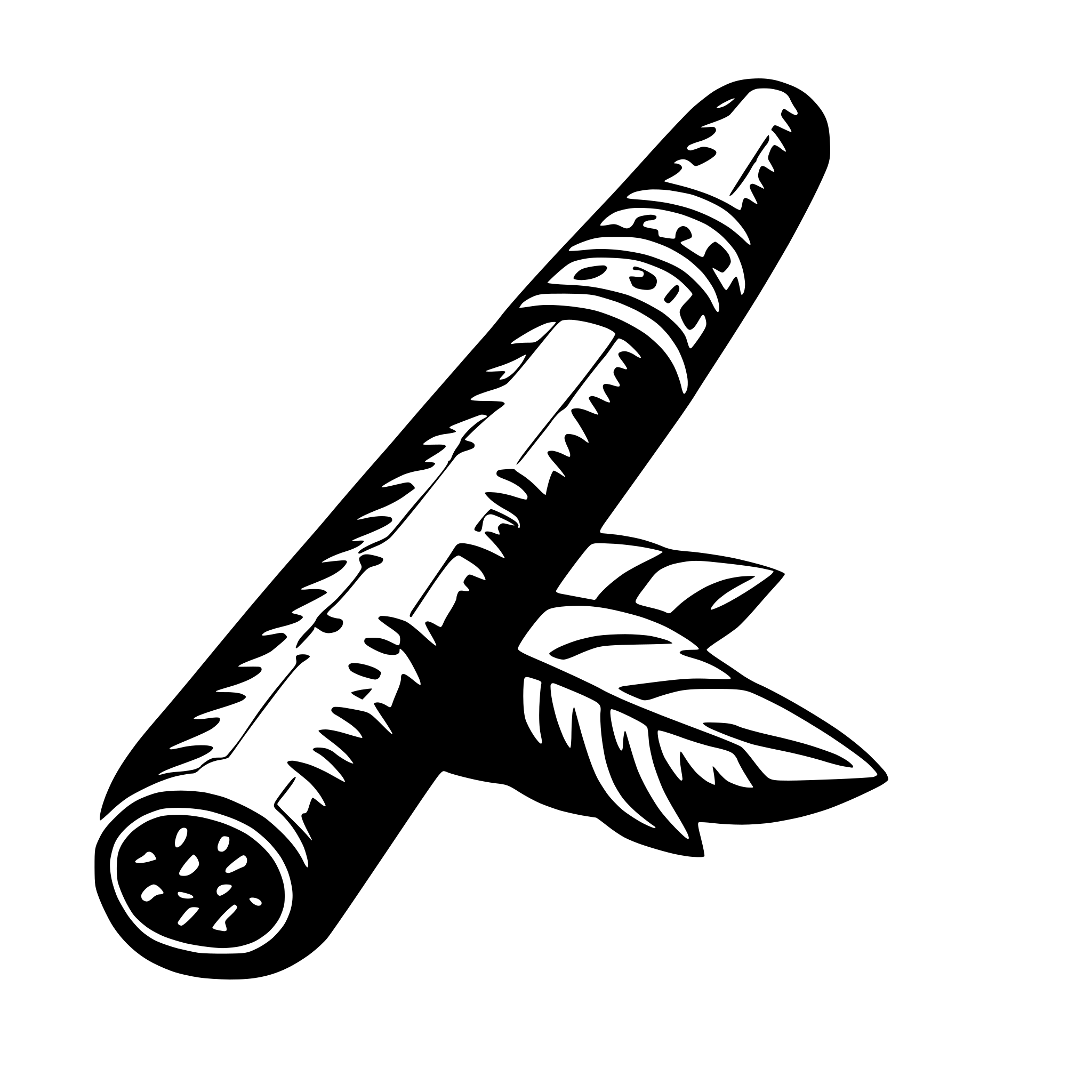 AI-generated SVG of 'cigar'