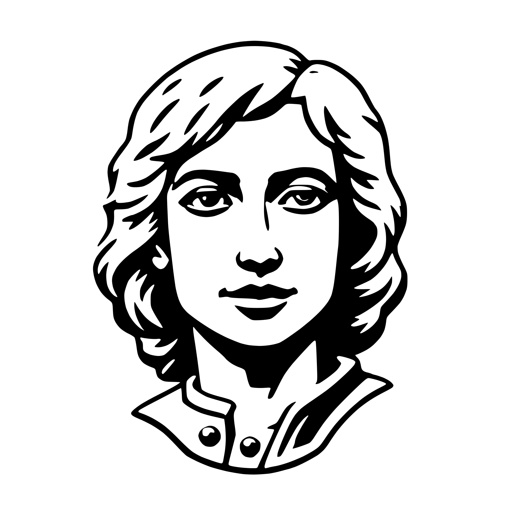 AI-generated SVG of a bas-relief