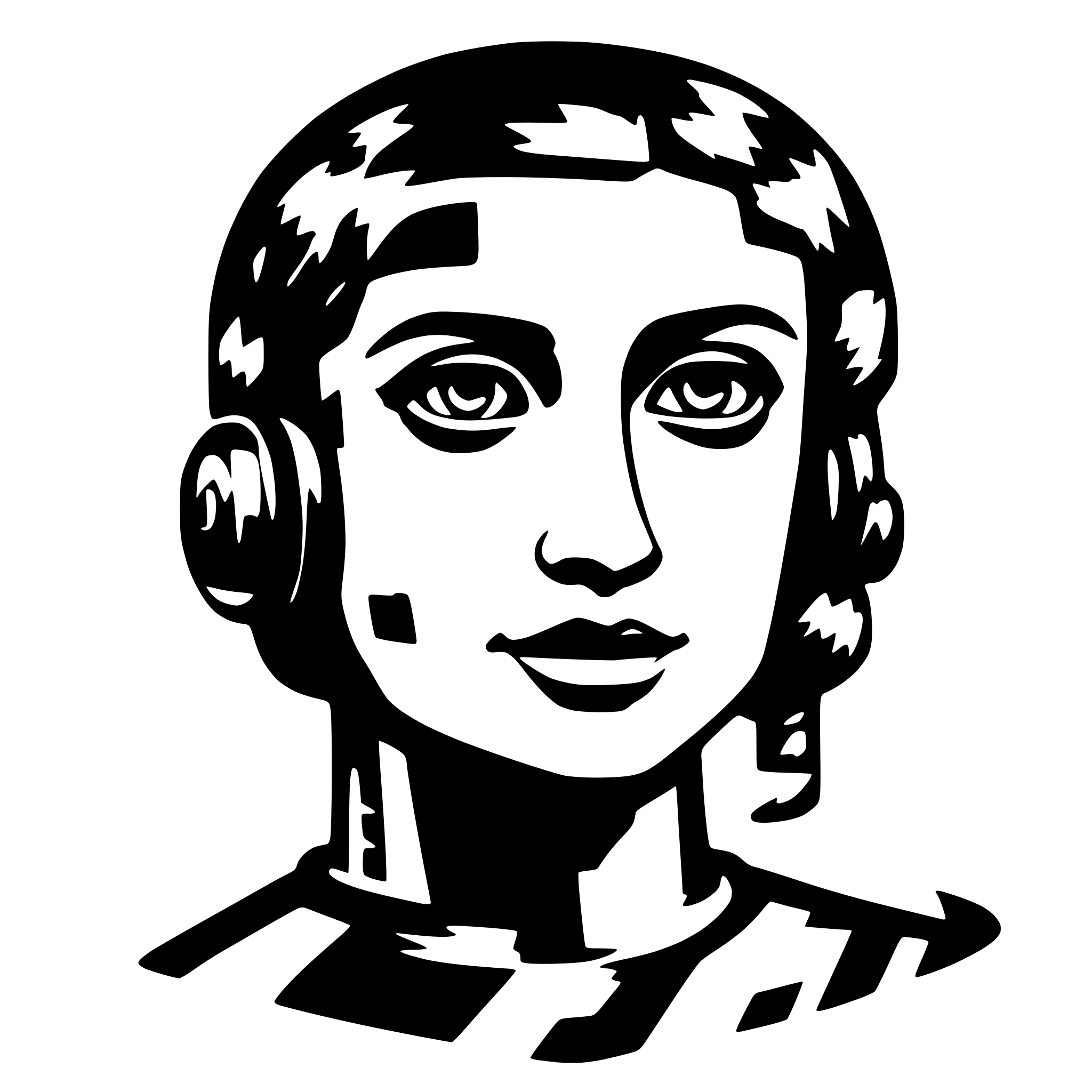 AI-generated SVG of 'show something visualing ai'