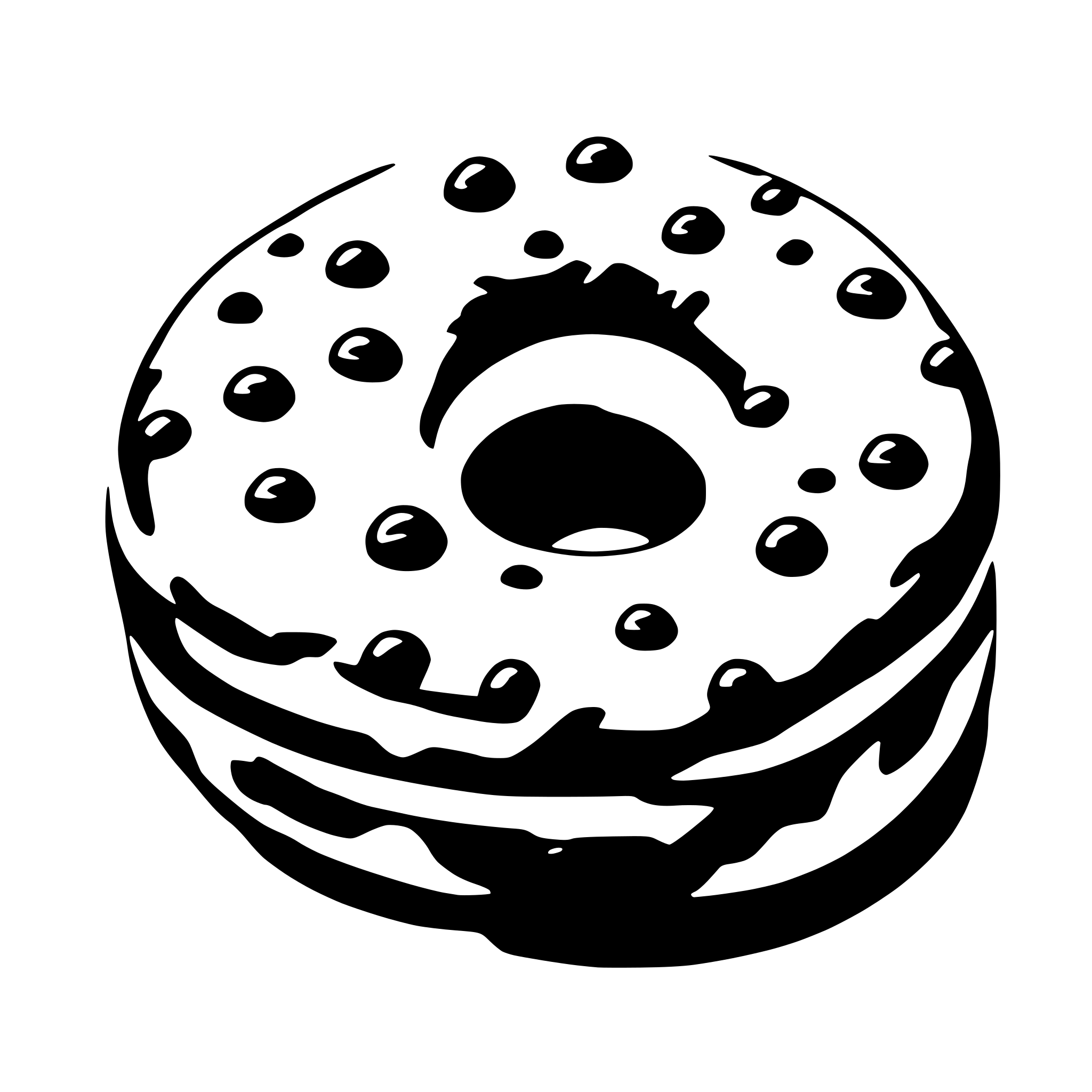 AI-generated SVG of a donut