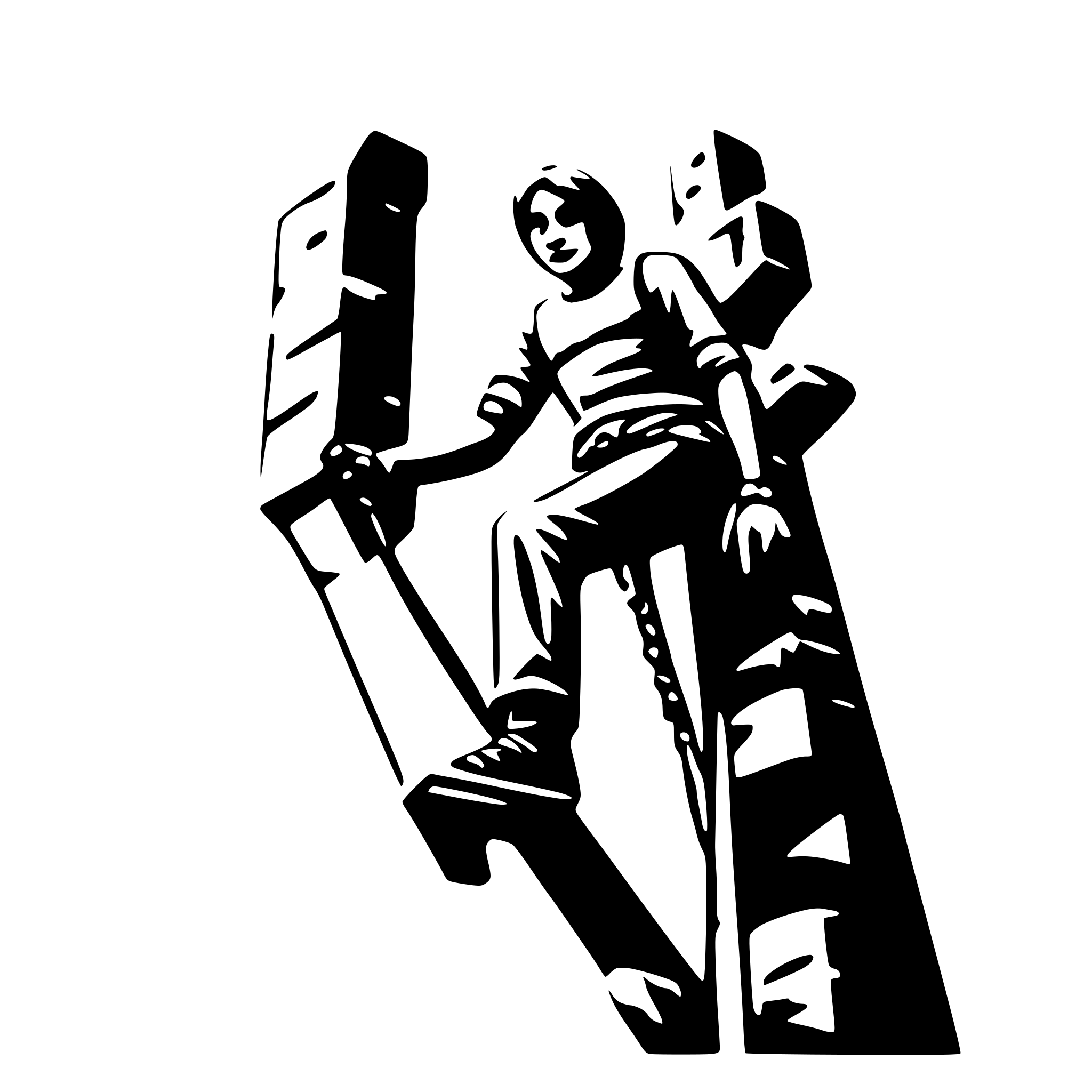 AI-generated SVG of 'Climbing'