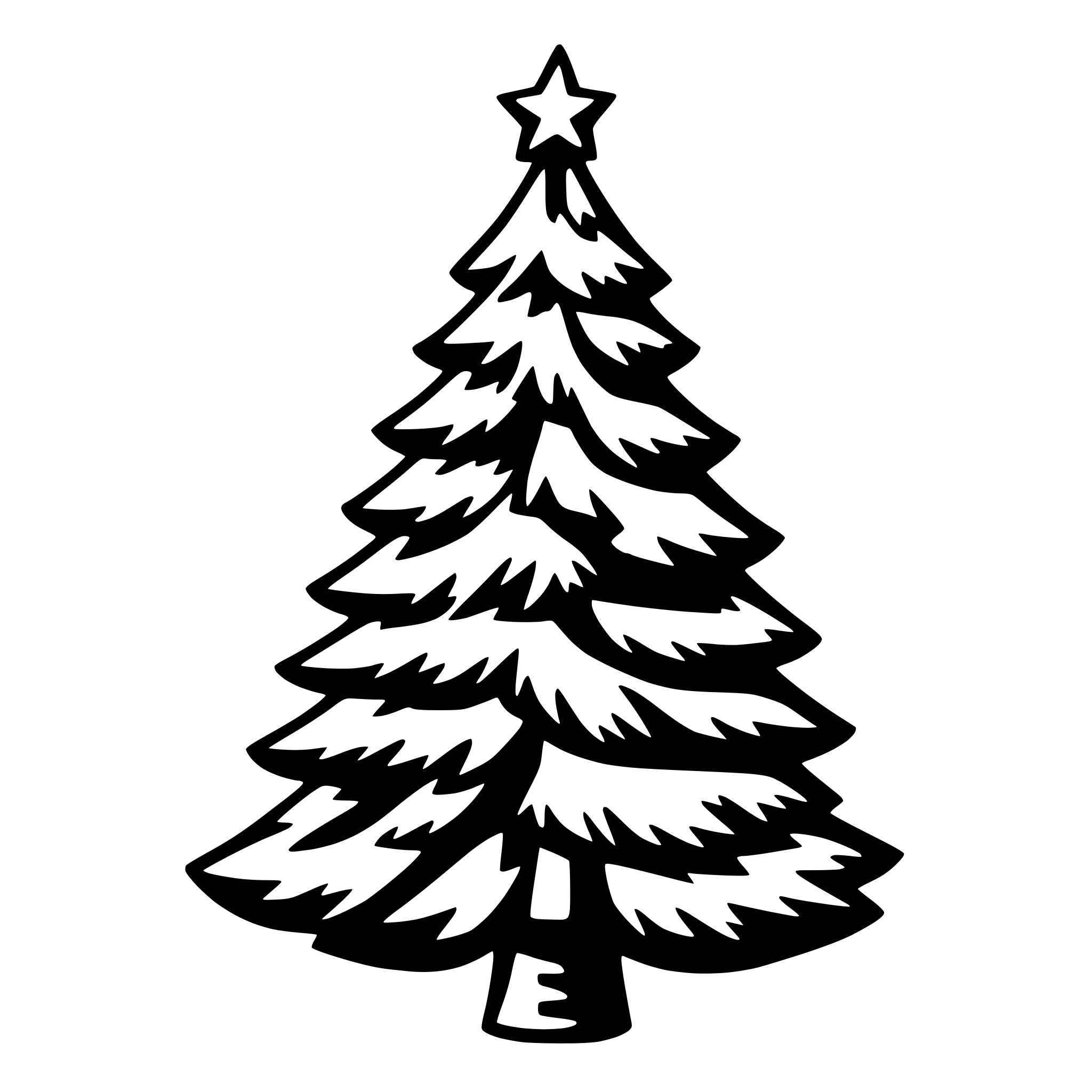 AI-generated SVG of a christmas tree