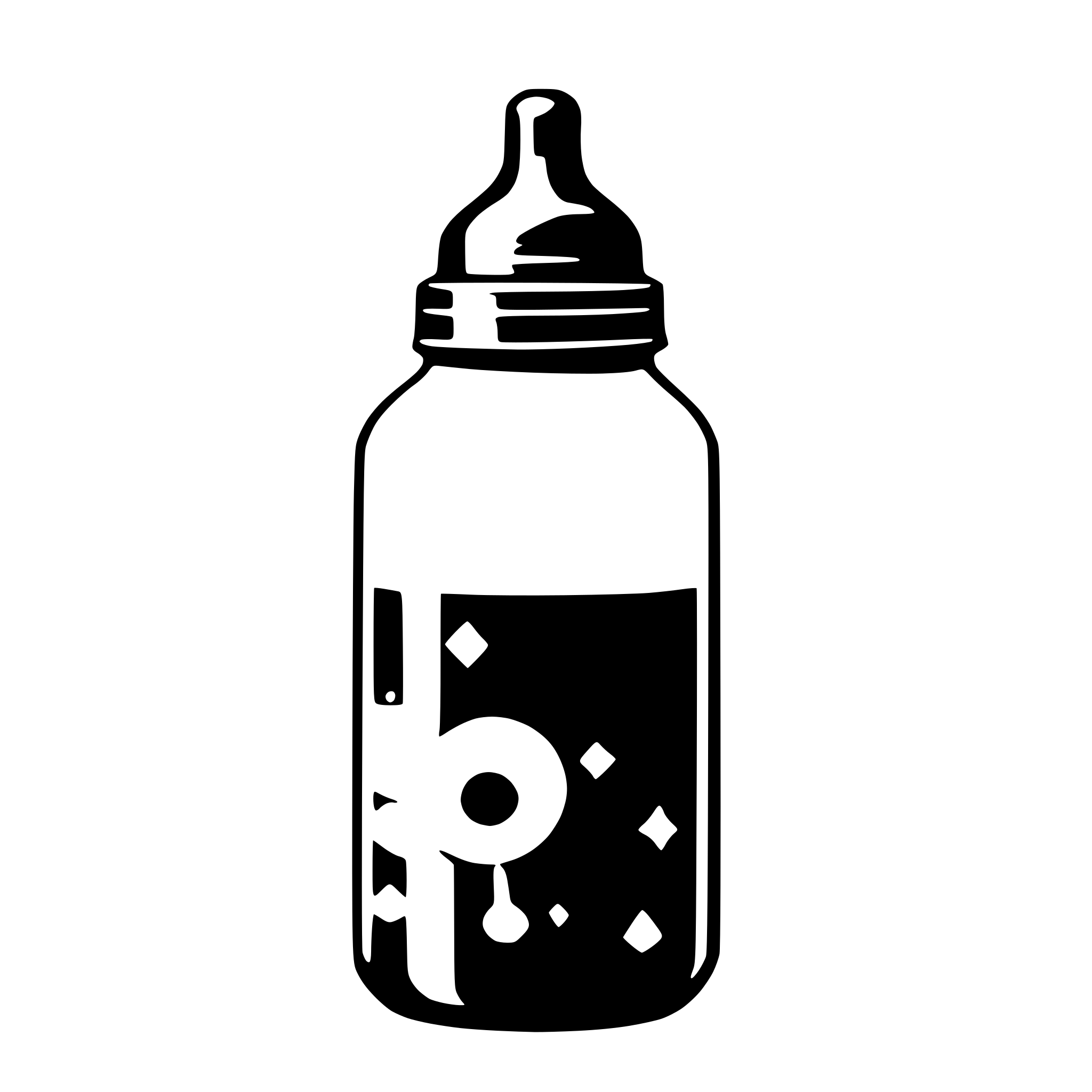 AI-generated SVG of a baby bottle with gradations