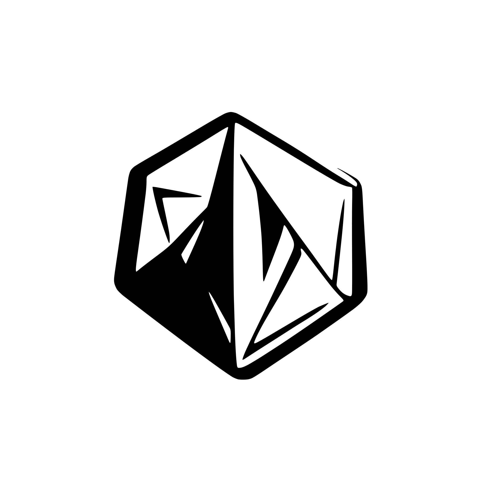 AI-generated SVG of 'obsidian and prism'