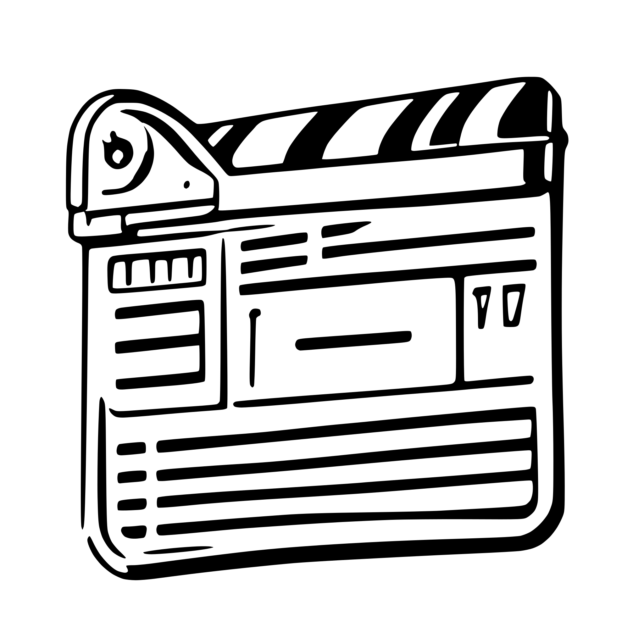 AI-generated SVG of 'film clapperboard in blue'