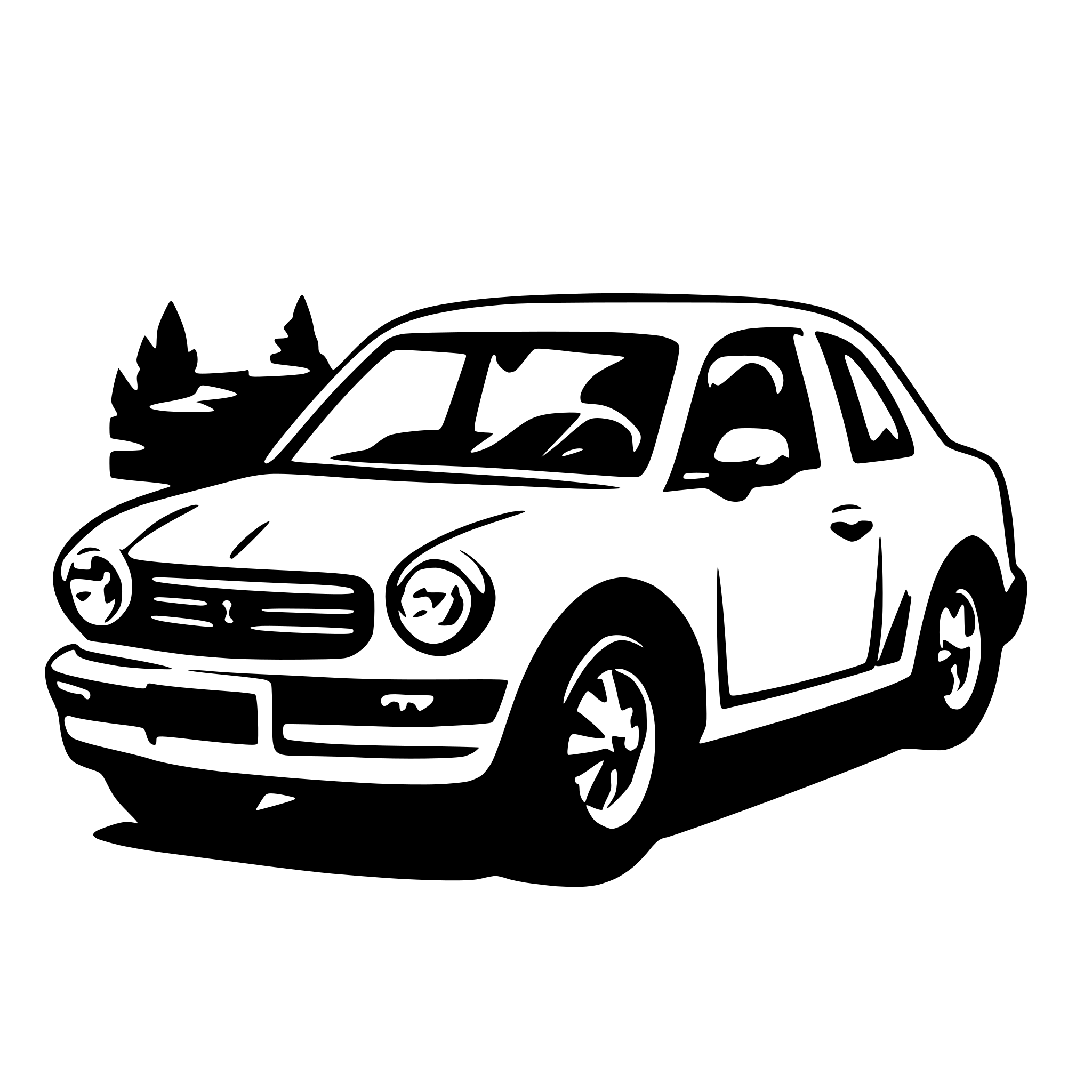 AI-generated SVG of 'a car'