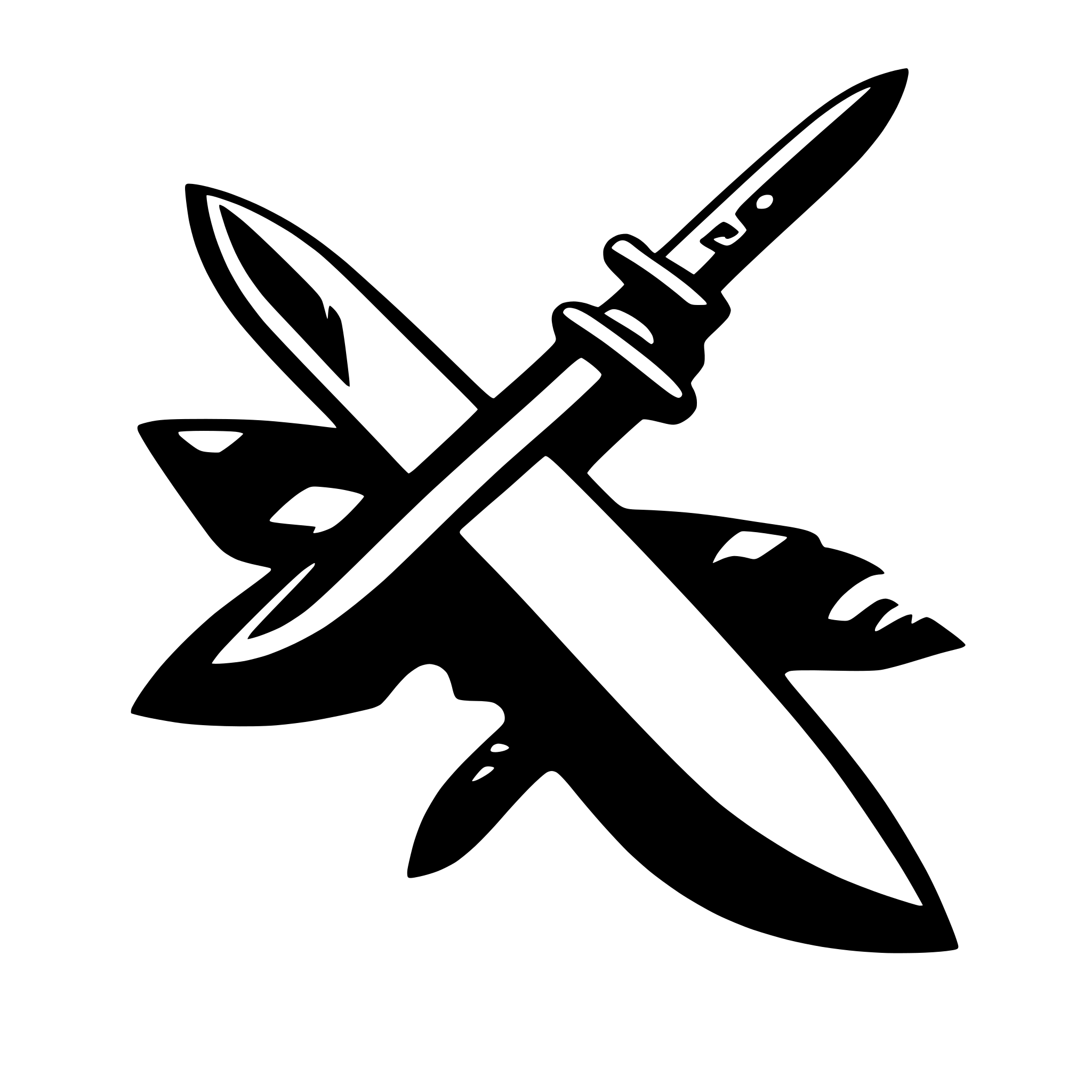 AI-generated SVG of a knife
