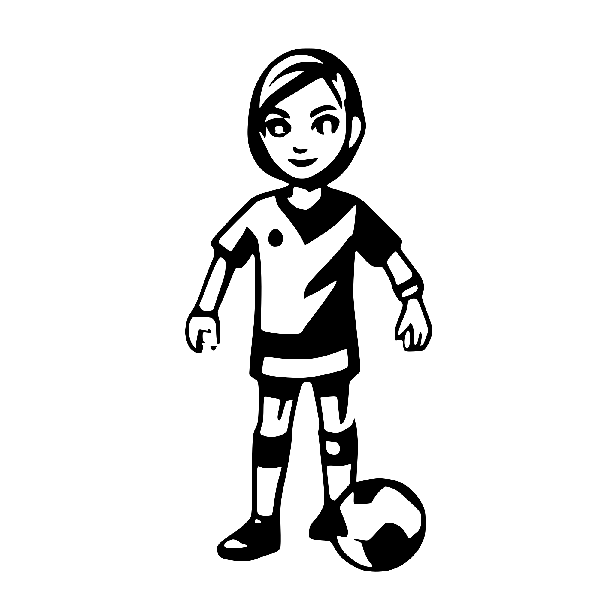 AI-generated SVG of a soccer player