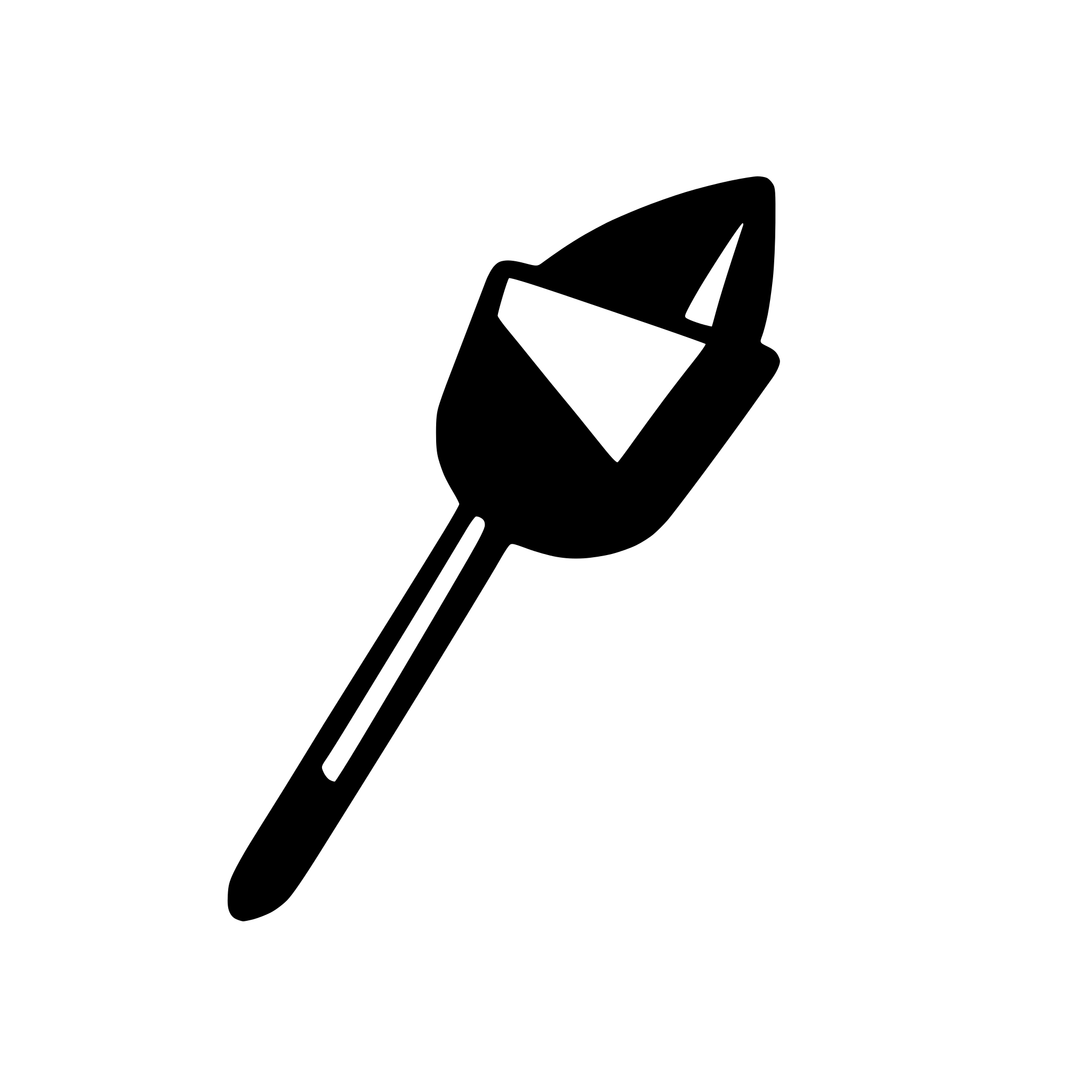 AI-generated SVG of a A clean, minimalist black vector-style icon on a transparent background. The icon visually blends two core ideas: • On the left: a sleek paintbrush or pen tool representing design and aesthetics • On the right: a rising arrow or funnel graph representing conversion and performance The icon should be unified into one shape, balanced and modern, with no text or extra elements. Flat design, high resolution, PNG format, transparent background.