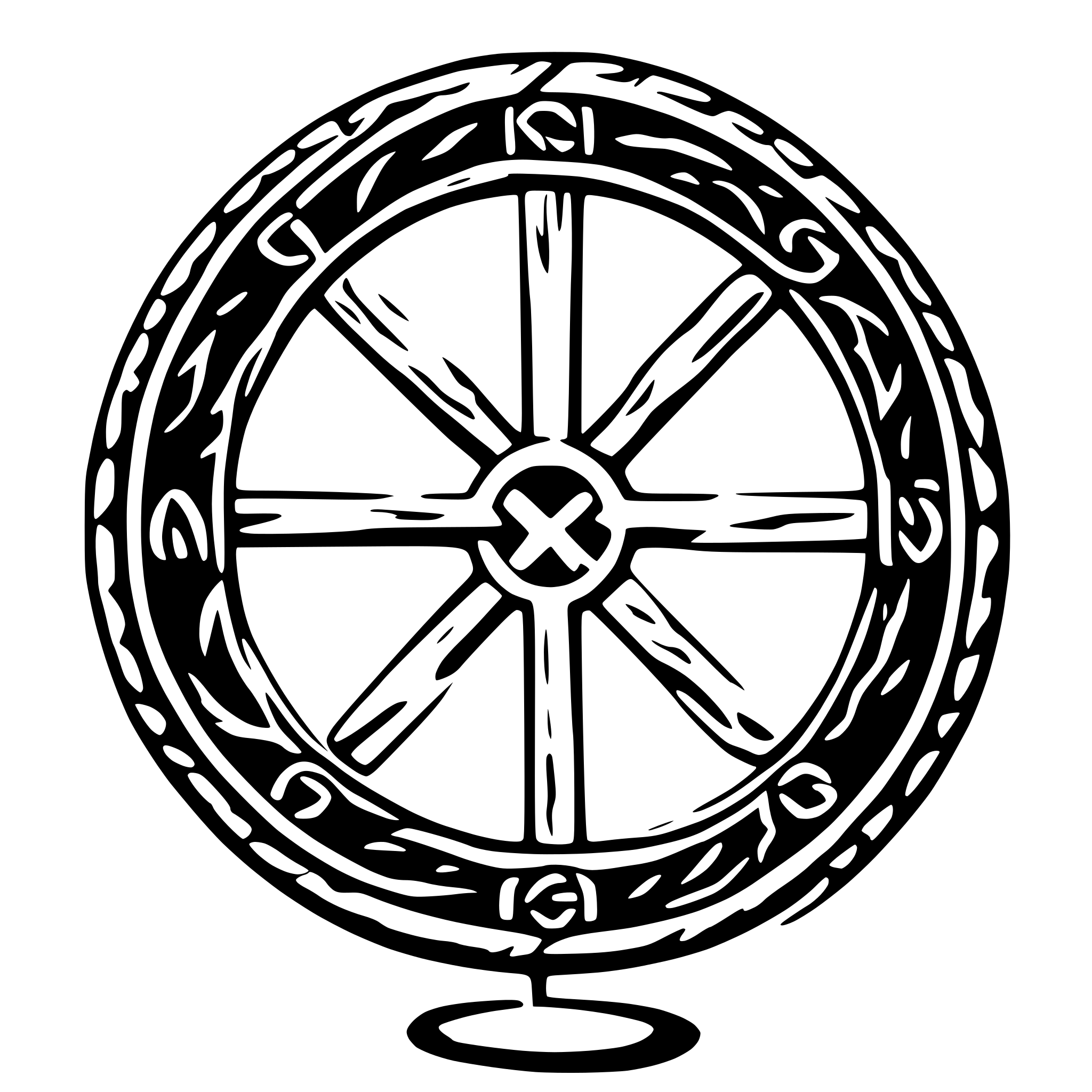 AI-generated SVG of a magic circle rune
