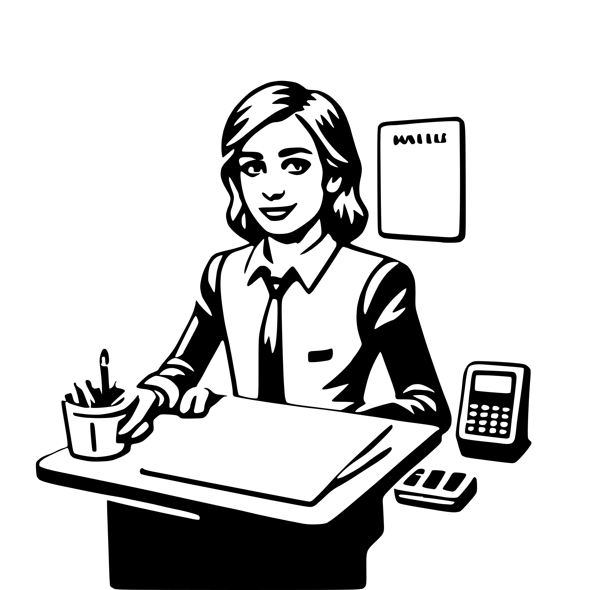 AI-generated SVG of 'accountant'
